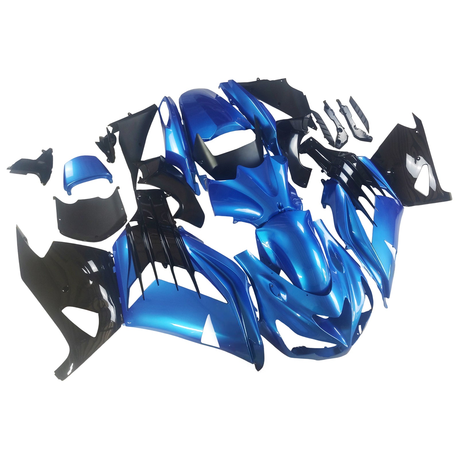 Amotopart Kawasaki 2012-2025 ZX14R Blue Fairing Kit