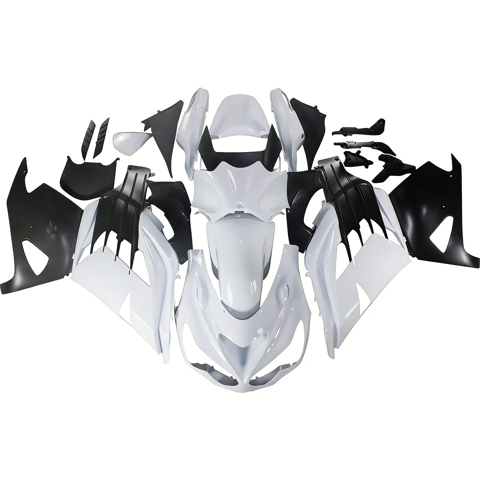Amotopart Kawasaki 2012-2025 ZX14R White Fairing Kit