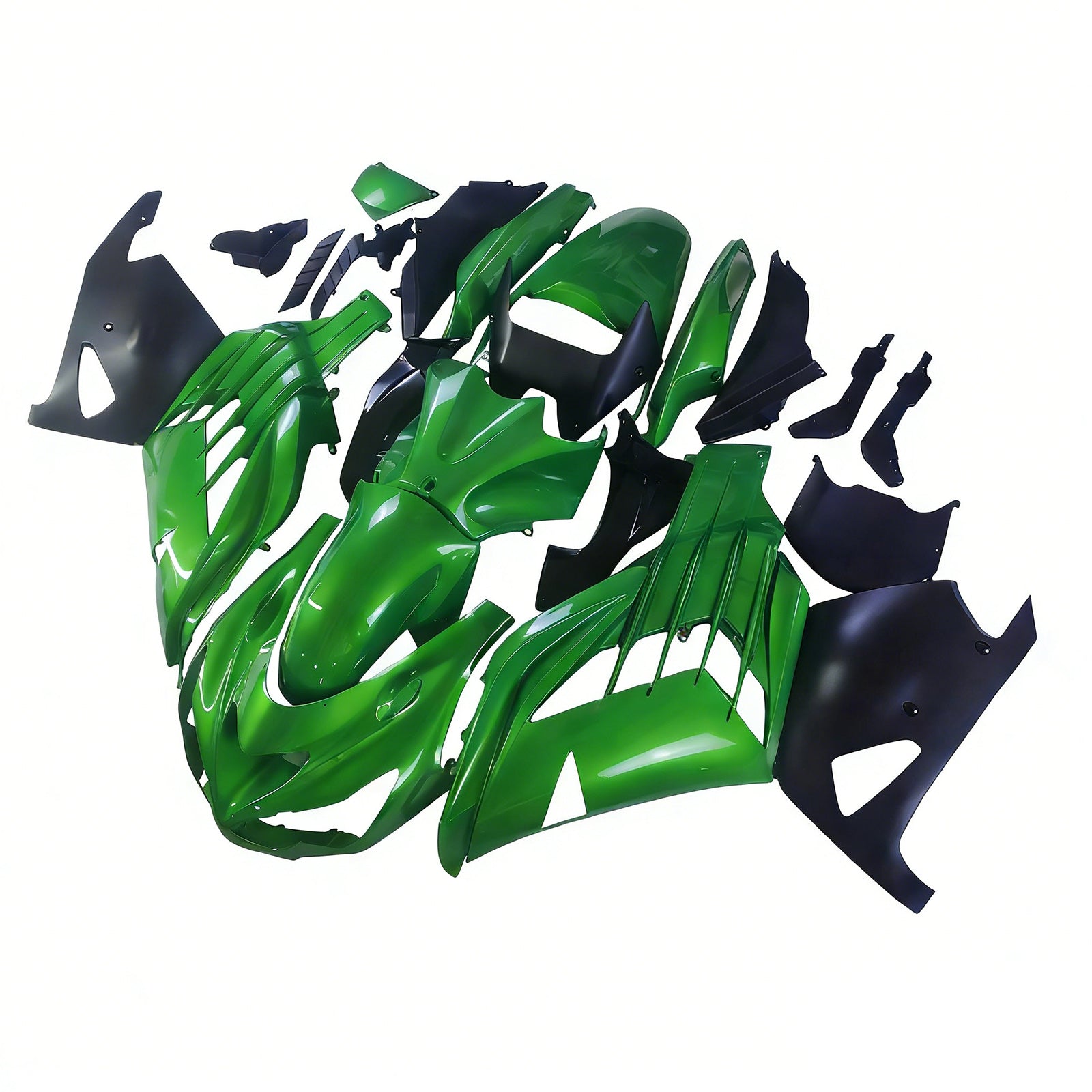 Amotopart Kawasaki 2012-2025 ZX14R Green Fairing Kit