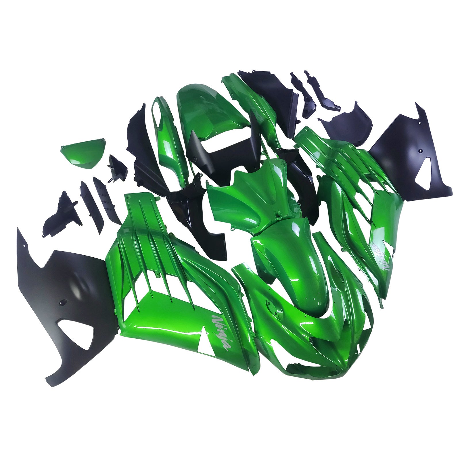 Amotopart Kawasaki 2012-2025 ZX14R Green Fairing Kit
