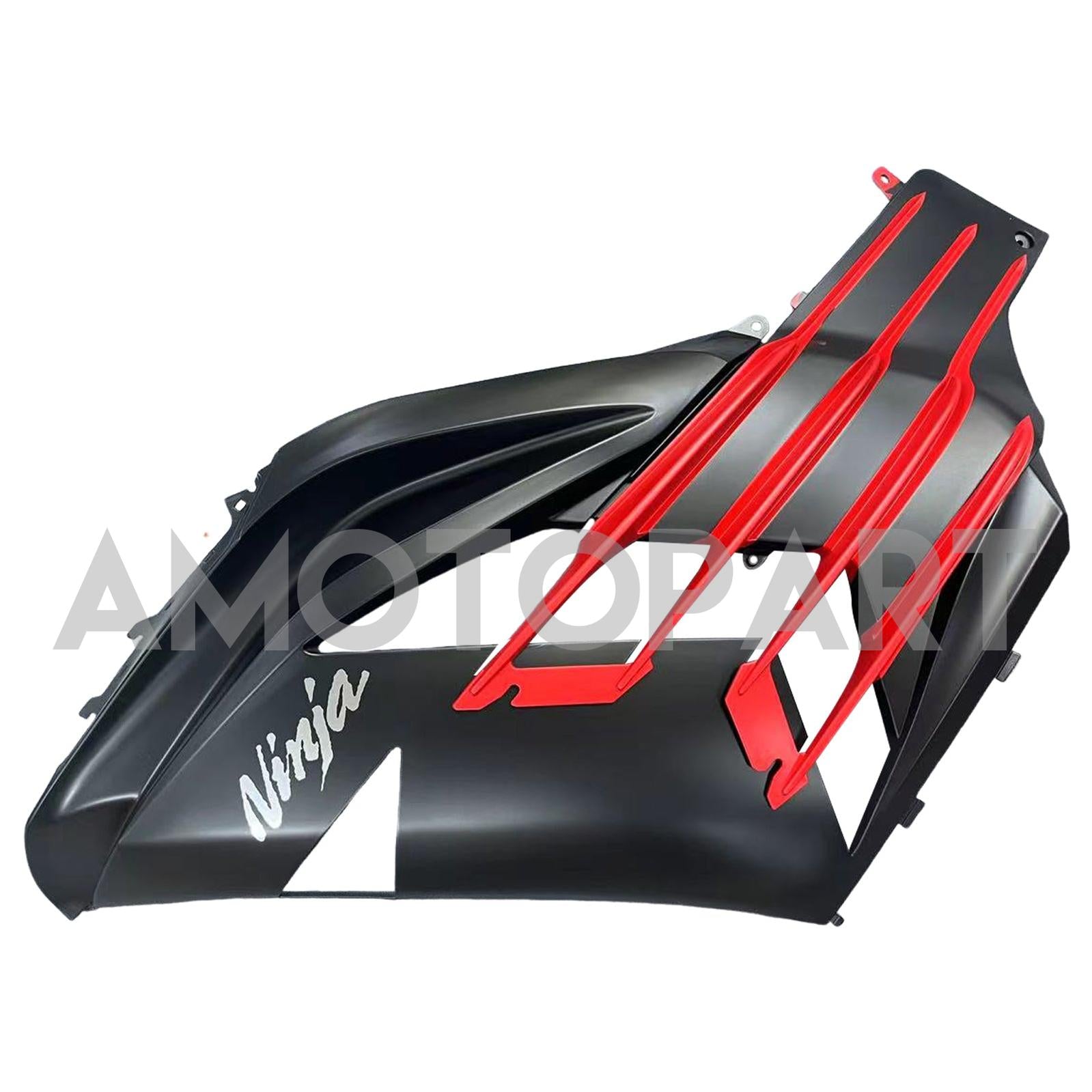 Amotopart Kawasaki 2012-2022 ZX14R Kit de carenado negro rojo