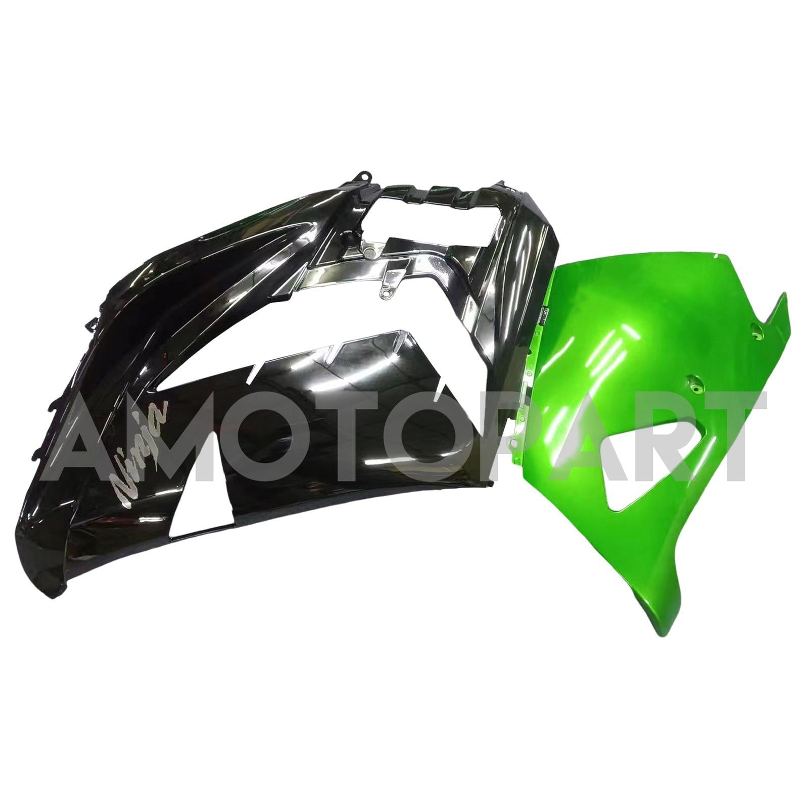 Amotopart Kawasaki 2012-2025 ZX14R Schwarzer Mix Greenverreichterung Kit