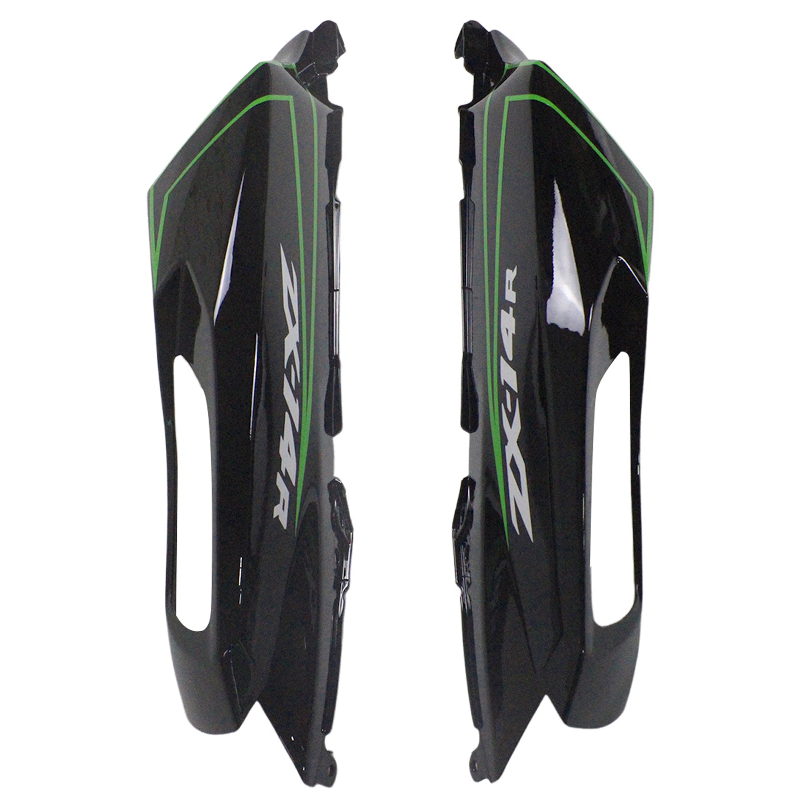 Amotopart Kawasaki 2012-2025 ZX14R Black With Green Fairing Kit