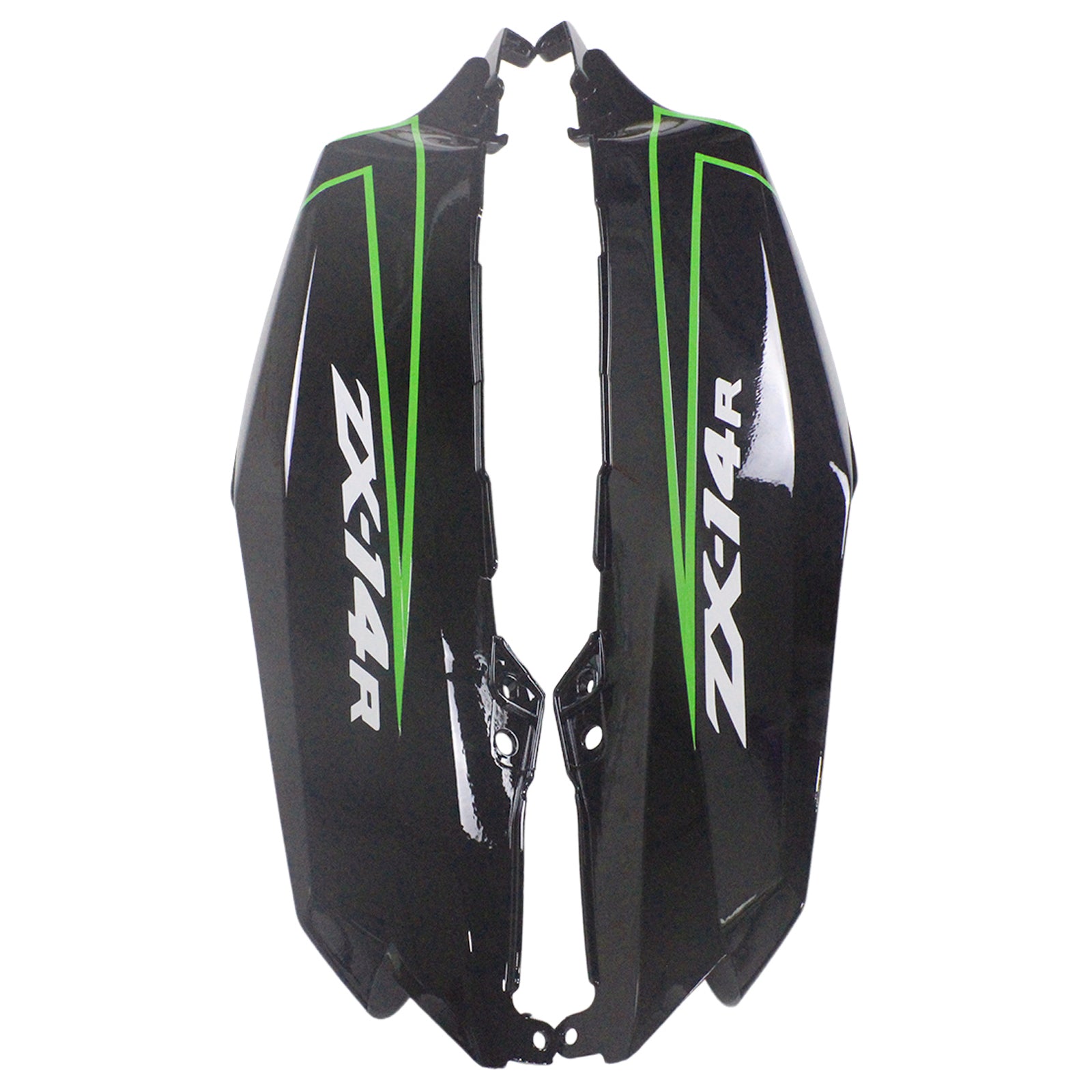 Amotopart Kawasaki 2012-2025 ZX14R Black With Green Fairing Kit
