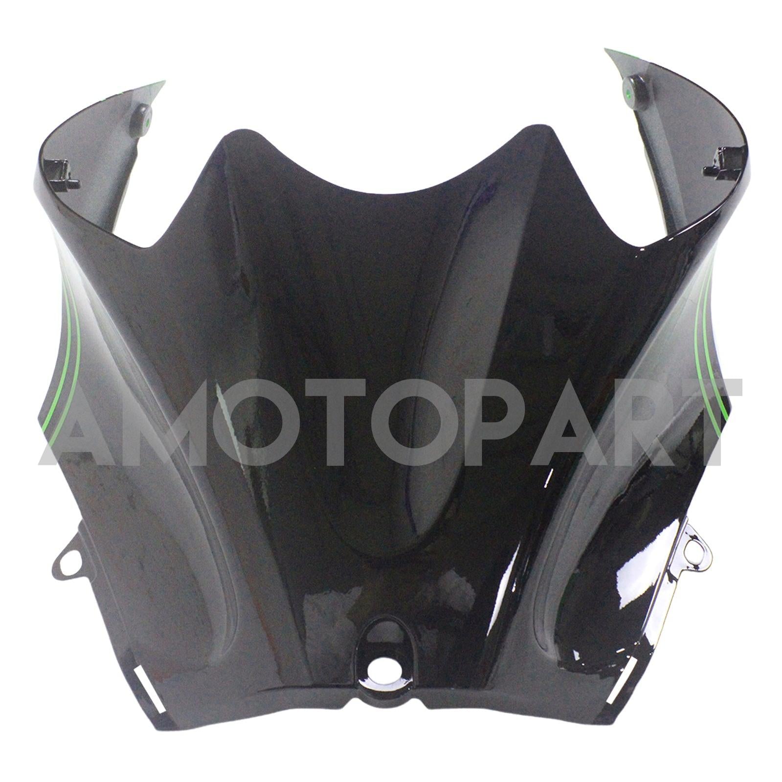 Amotopart Kawasaki 2012-2025 ZX14R Black With Green Fairing Kit