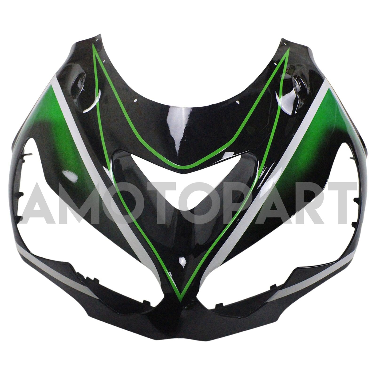 Amotopart Kawasaki 2012-2025 ZX14R Black With Green Fairing Kit