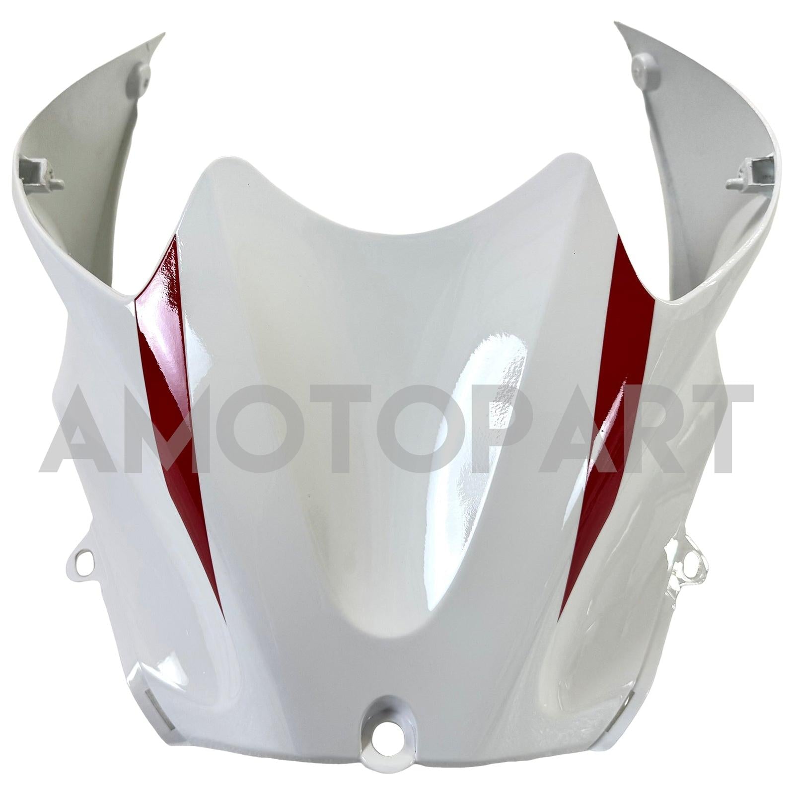Amotopart 2012-2025 Kawasaki ZX14R ZZR1400 Black White & Red Fairing Kit