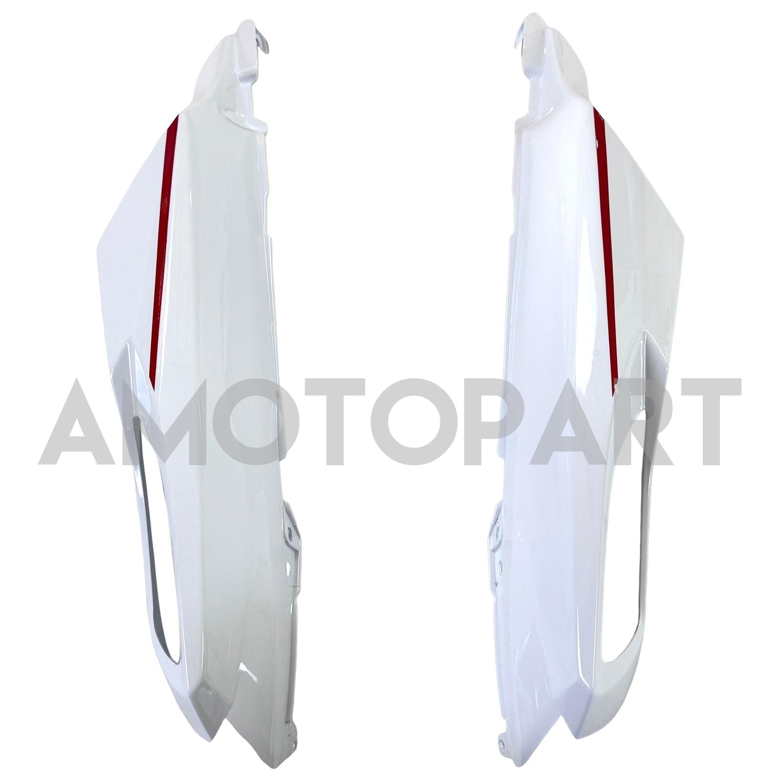 Amotopart 2012-2025 Kawasaki ZX14R ZZR1400 Black White & Red Fairing Kit