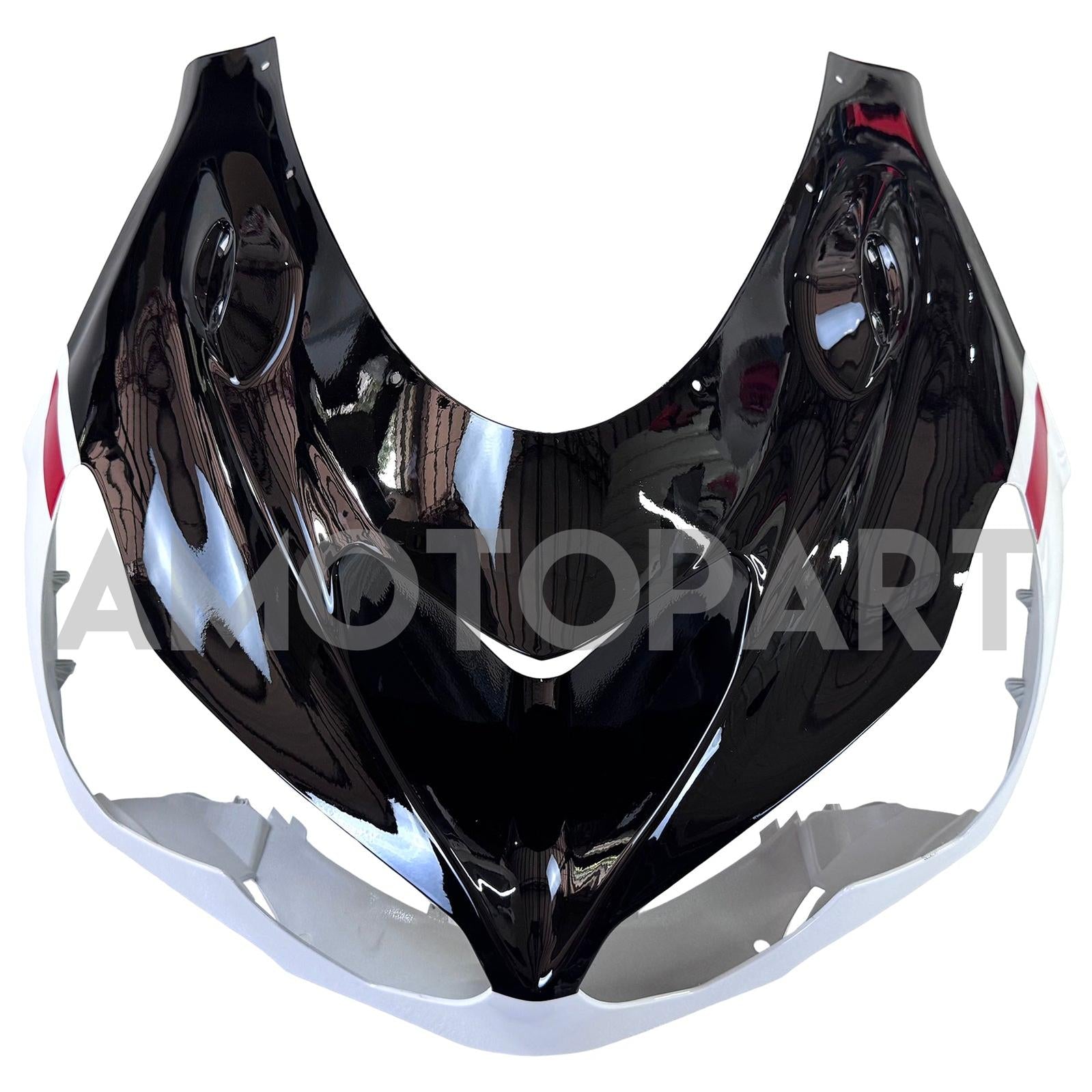 Amotopart 2012-2025 Kawasaki ZX14R ZZR1400 Black White & Red Fairing Kit