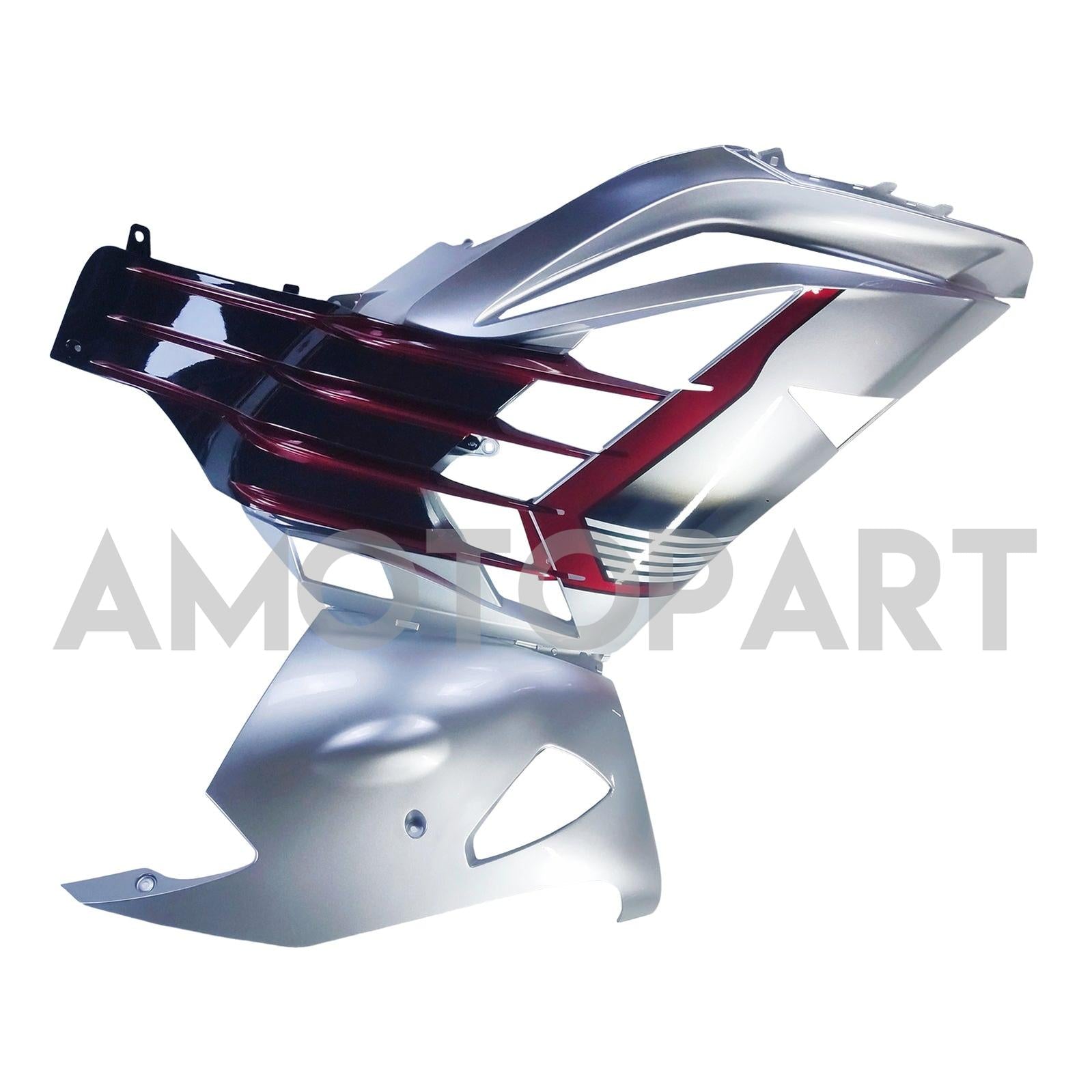 Amotopart 2012-2022 Kawasaki ZX14R ZZR1400 Black Silver Gray & Red Kuip Kit