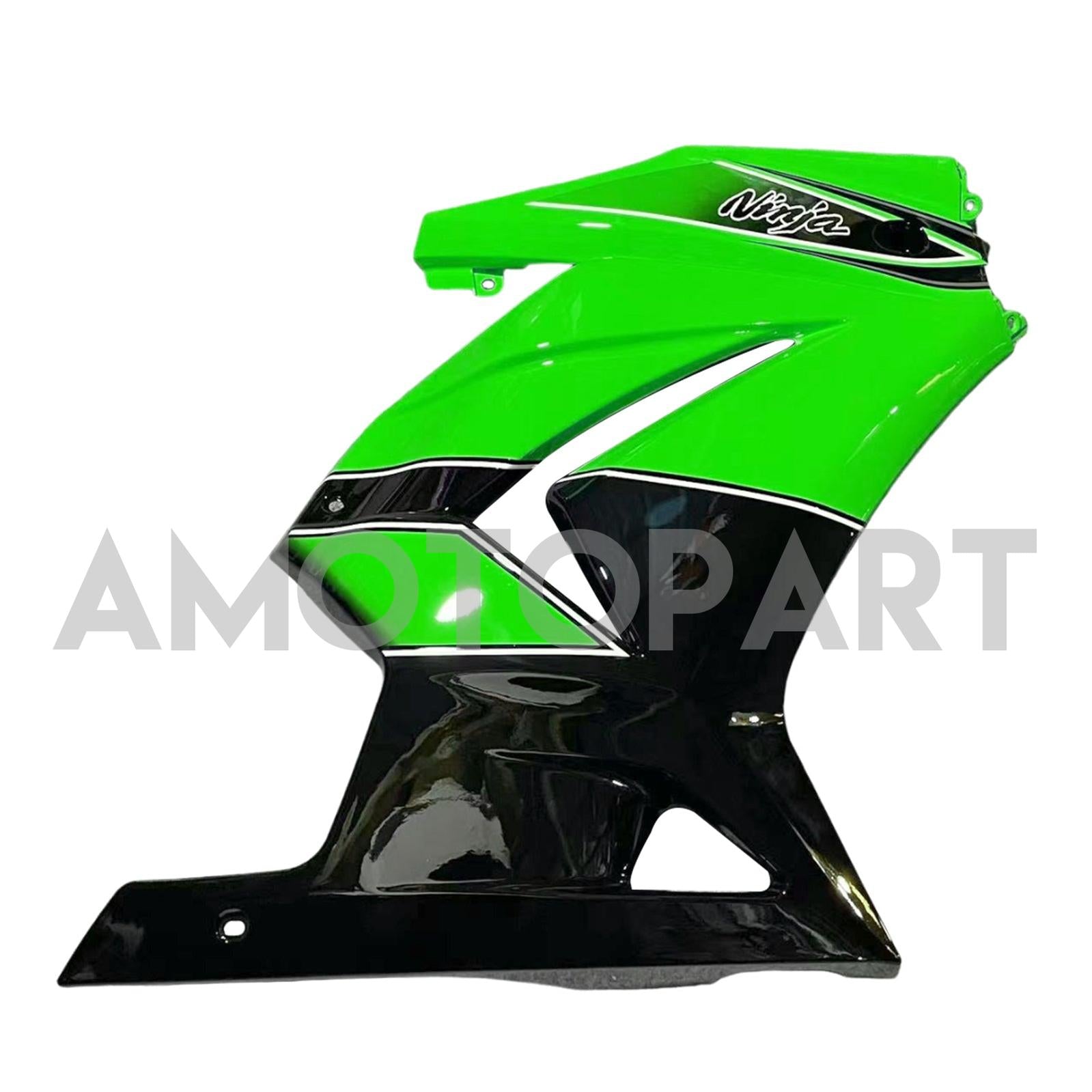 Amotopart 2008–2012 Kawasaki ZX250 Verkleidung, Grün&Schwarzes Kit