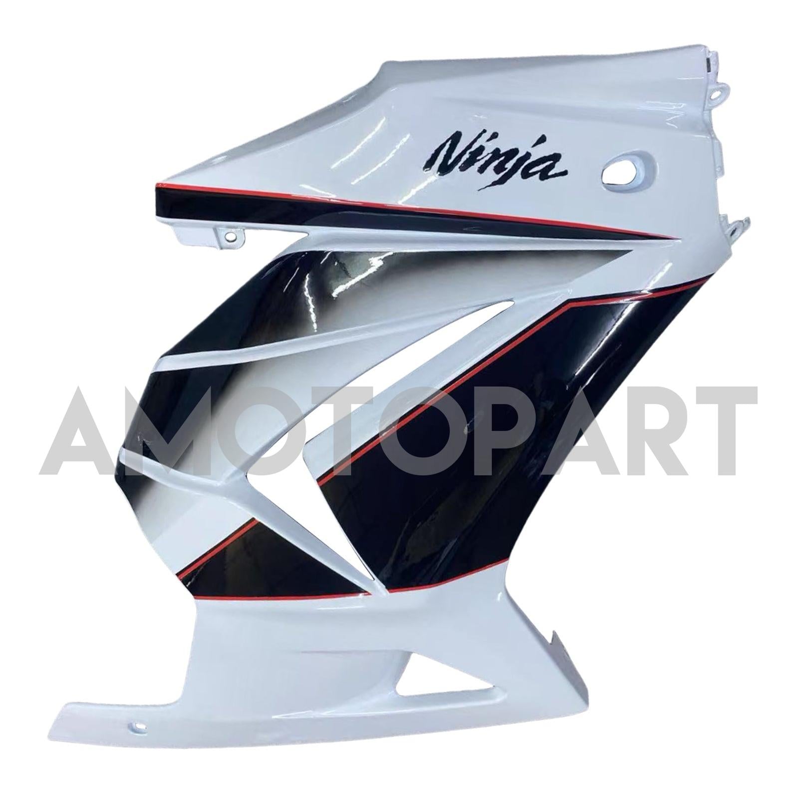 Amotopart 2008-2012 Kawasaki ZX250 Fairing White&Black Kit