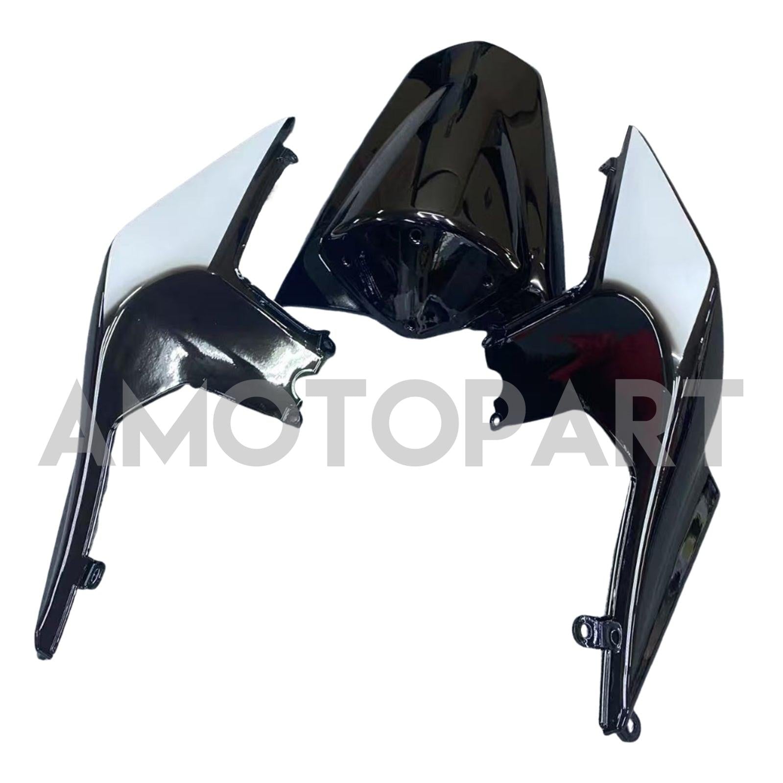 Amotopart 2008-2012 Kawasaki ZX250 Fairing White&Black Kit