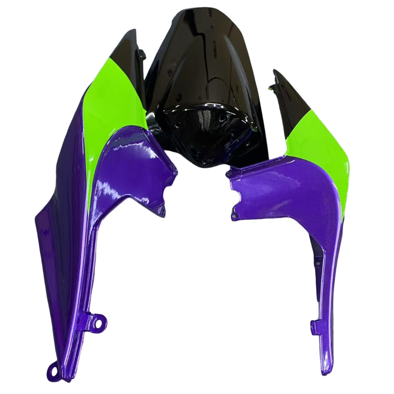 Amotopart Kawasaki EX250 Ninja250R 2008-2012 Violet&Kit de carénage vert