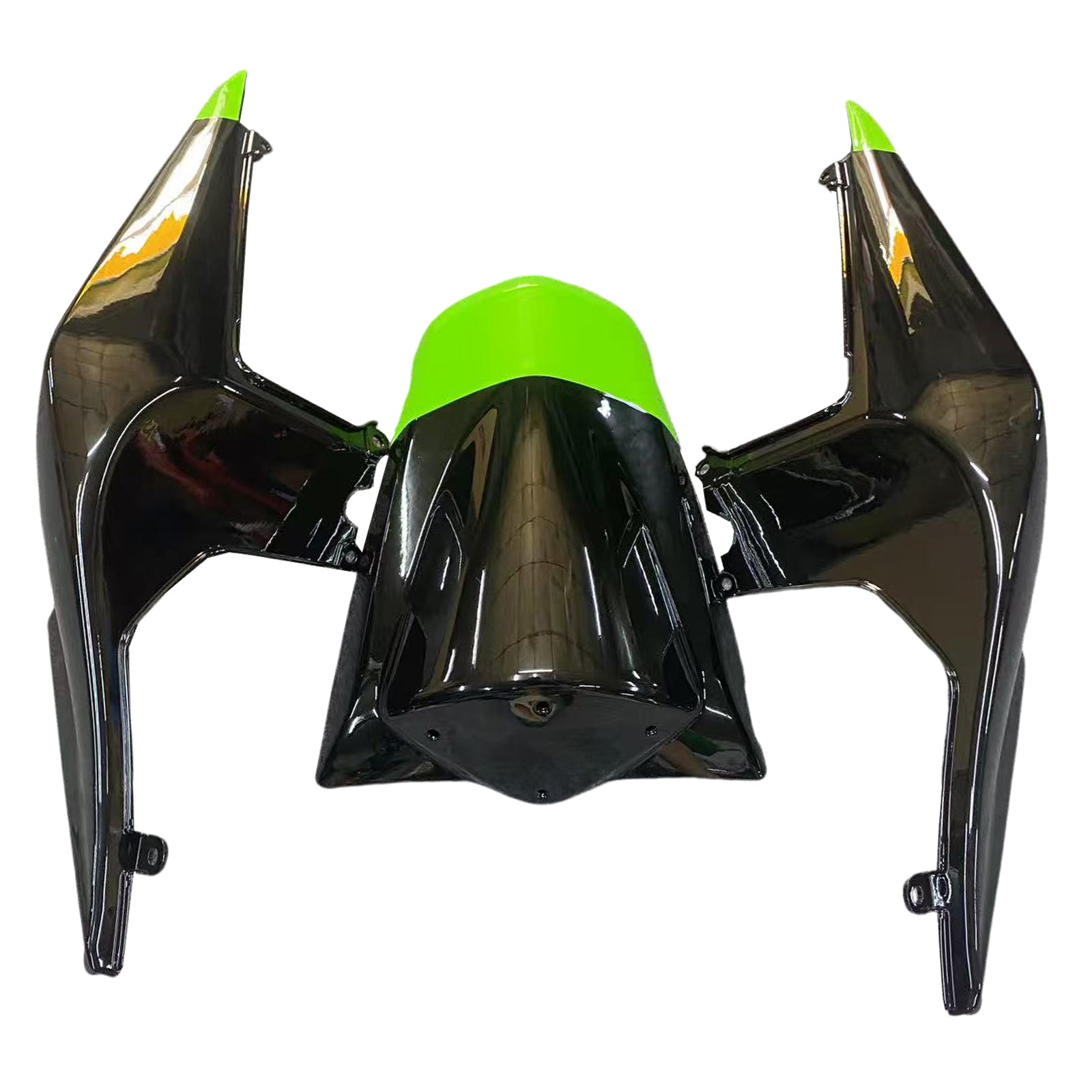 Amotopart Kawasaki EX250 Ninja250R 2008-2012 Grün&Schwarzes Style2 Verkleidungsset
