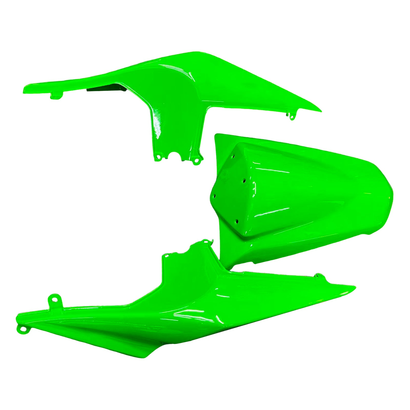 Kit carena verde Amotopart Kawasaki EX250 Ninja250R 2008-2012