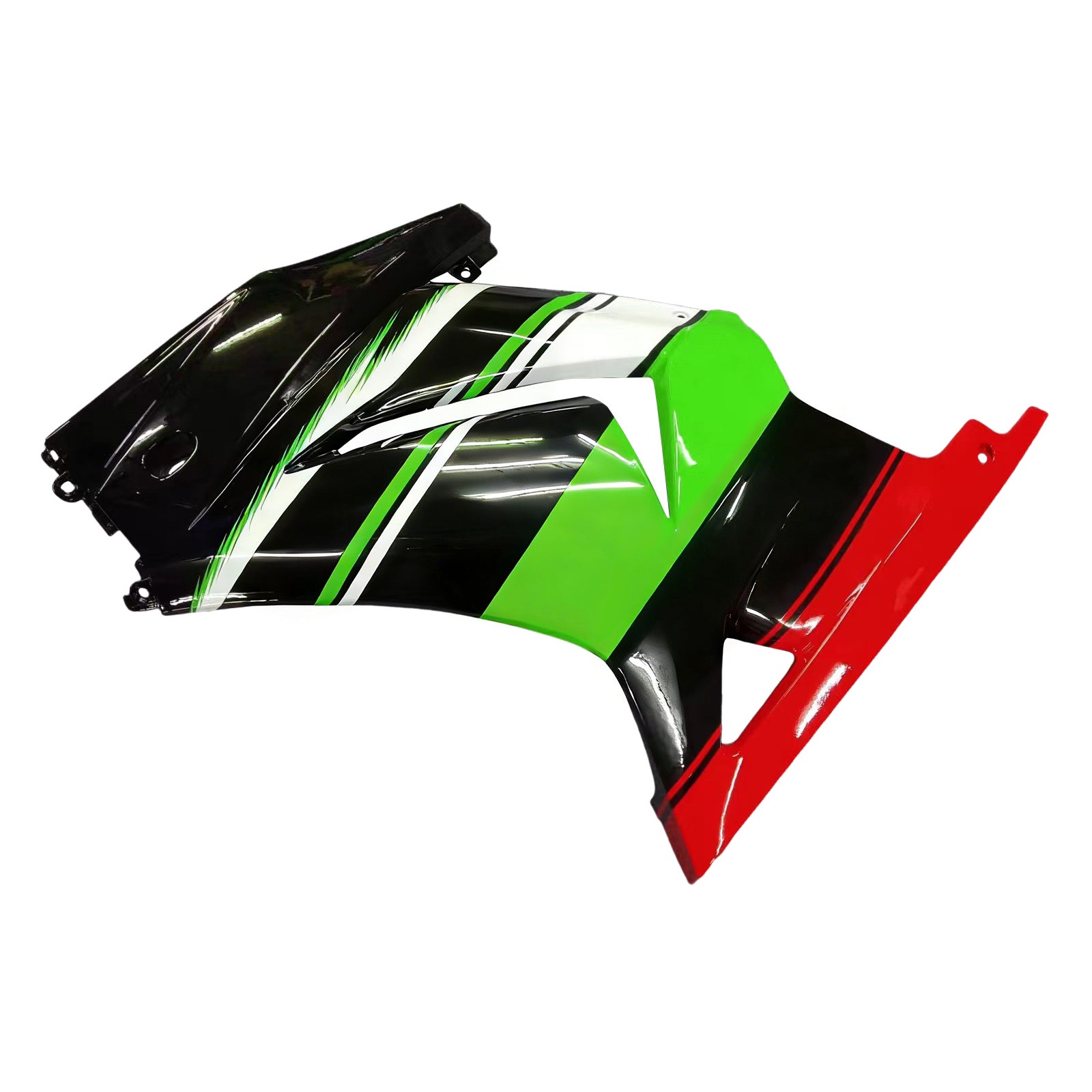Amotopart Kawasaki Ex250 Ninja250r 2008-2012 Green & Black Style1 Fairing Kit