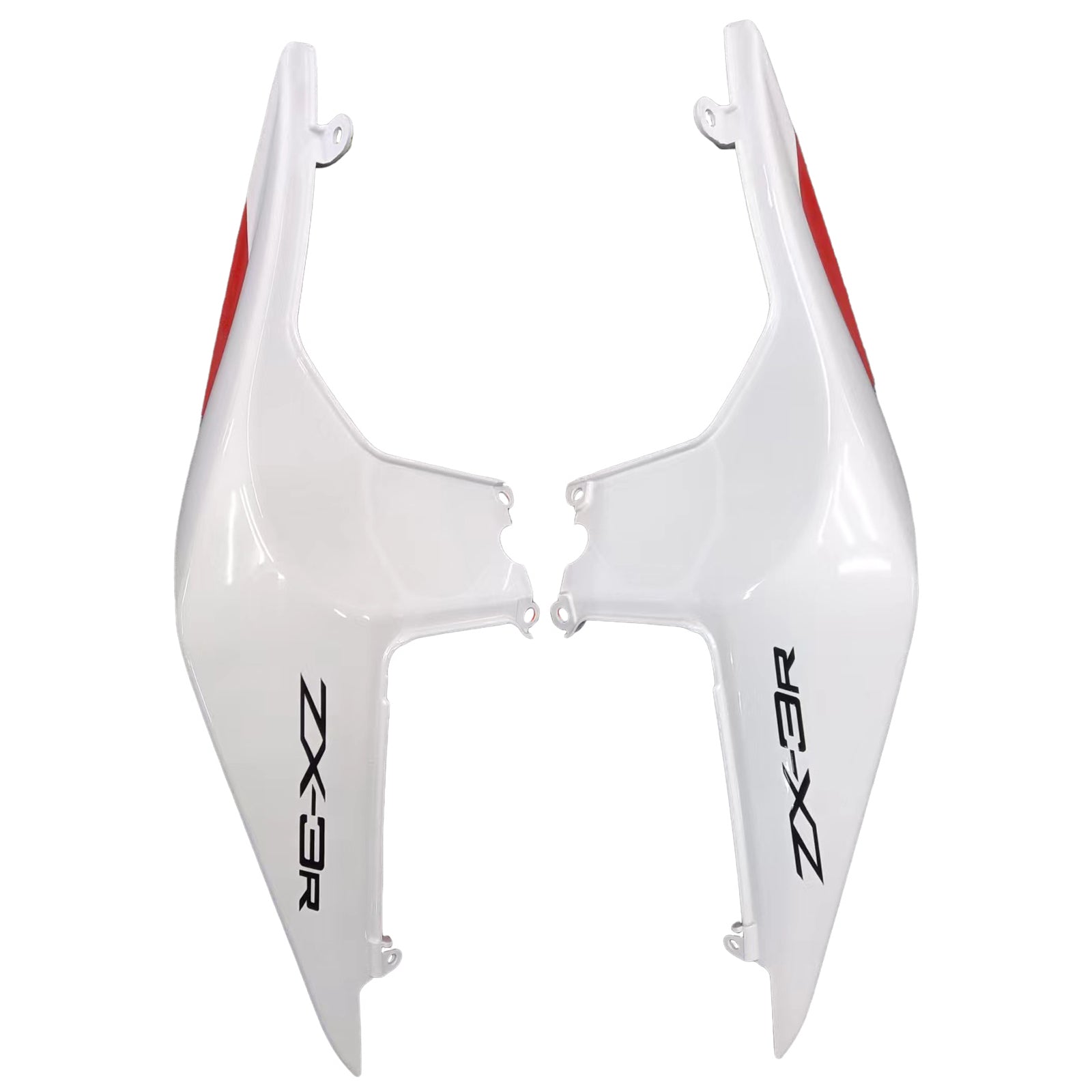 Amotopart Kawasaki EX250 Ninja250R 2008-2012 Kit de carenado rojo y negro