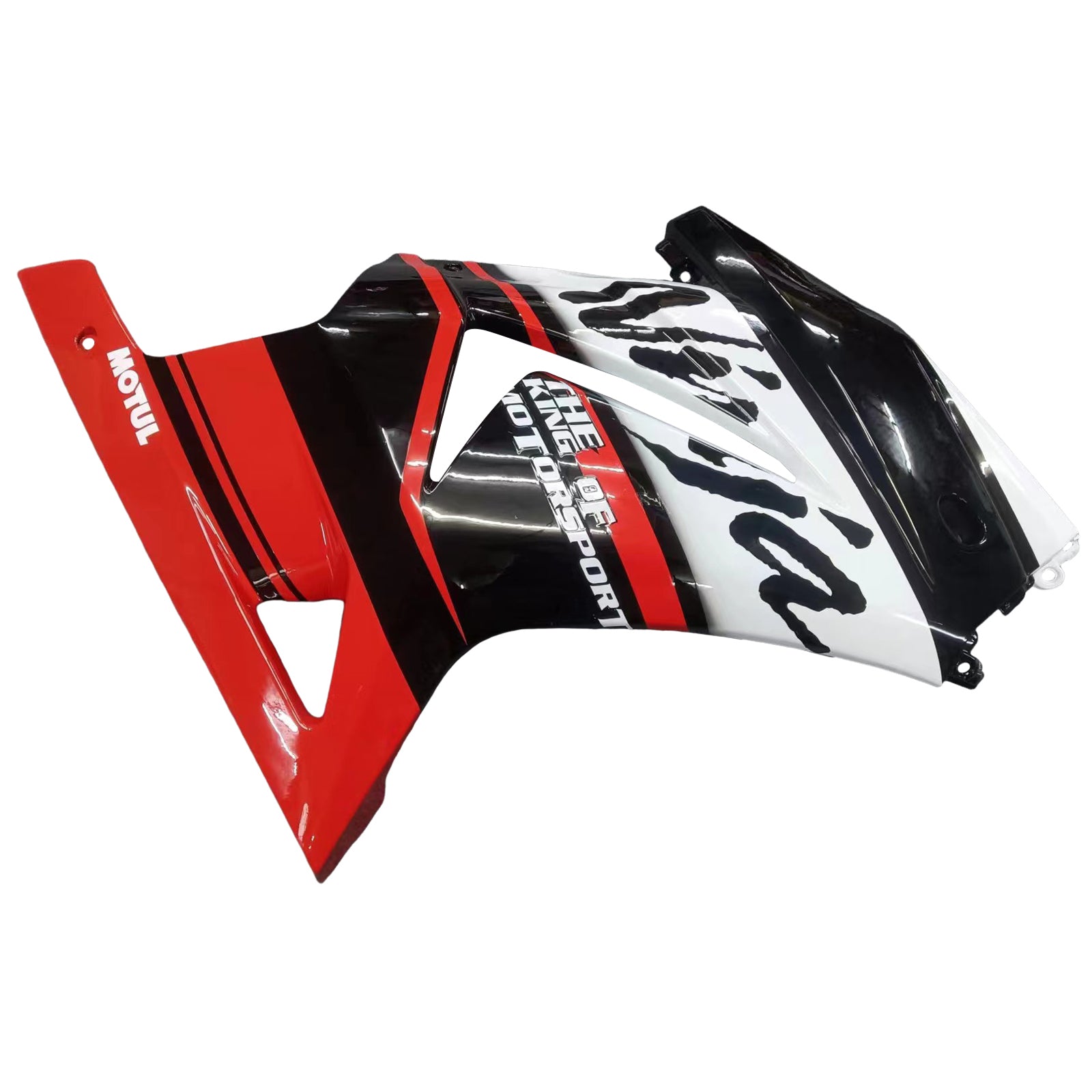 Amotopart Kawasaki EX250 Ninja250R 2008-2012 Kit de carenado rojo y negro