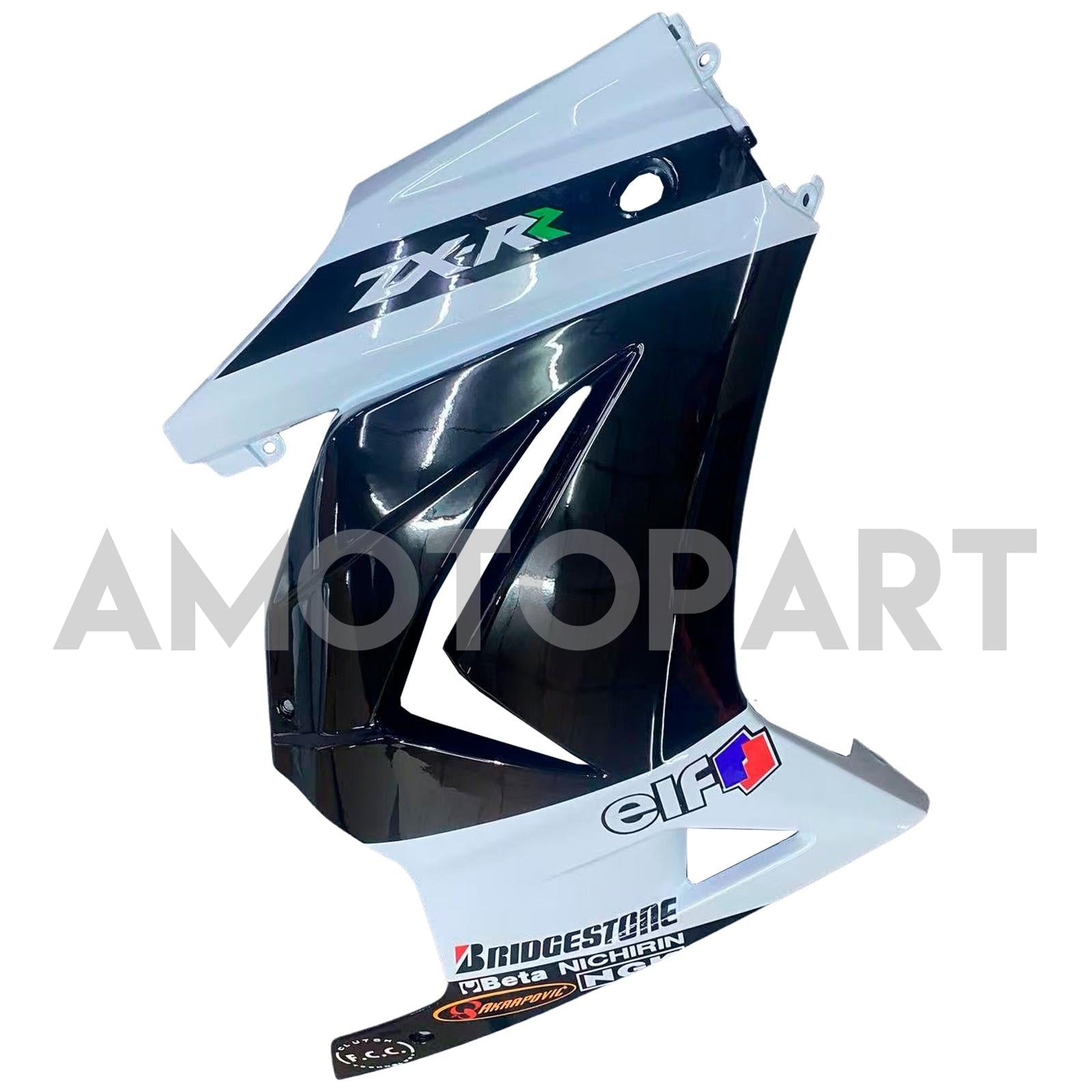 Amotopart 2008-2012 Kit carena Kawasaki EX250 Ninja250R bianco e nero