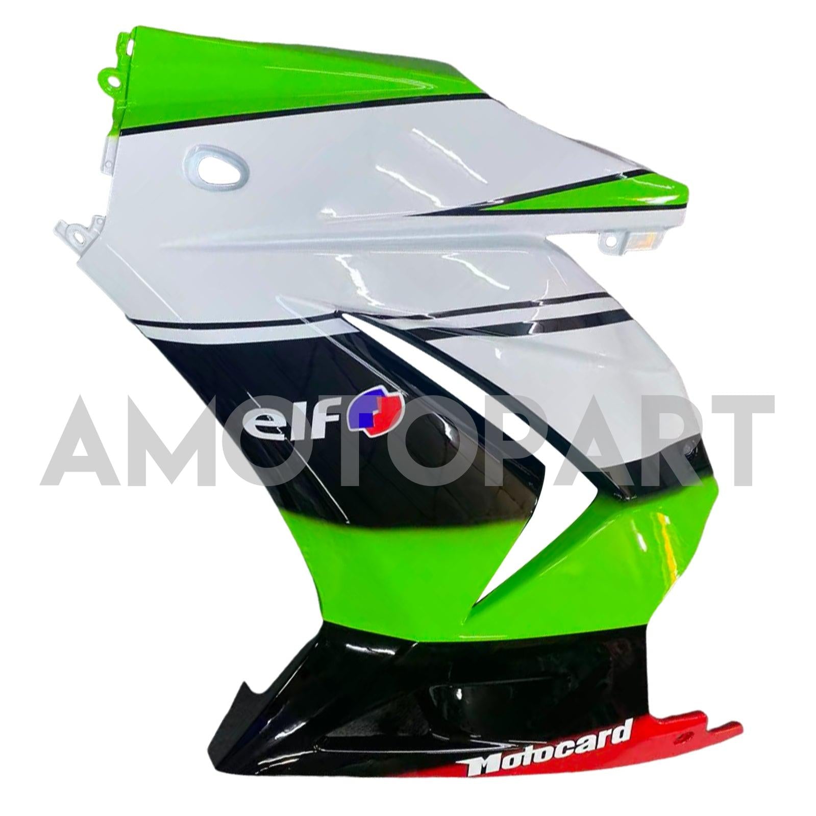Amotopart 2008-2012 Kawasaki EX250 Ninja250R Black White Green Fairing Kit