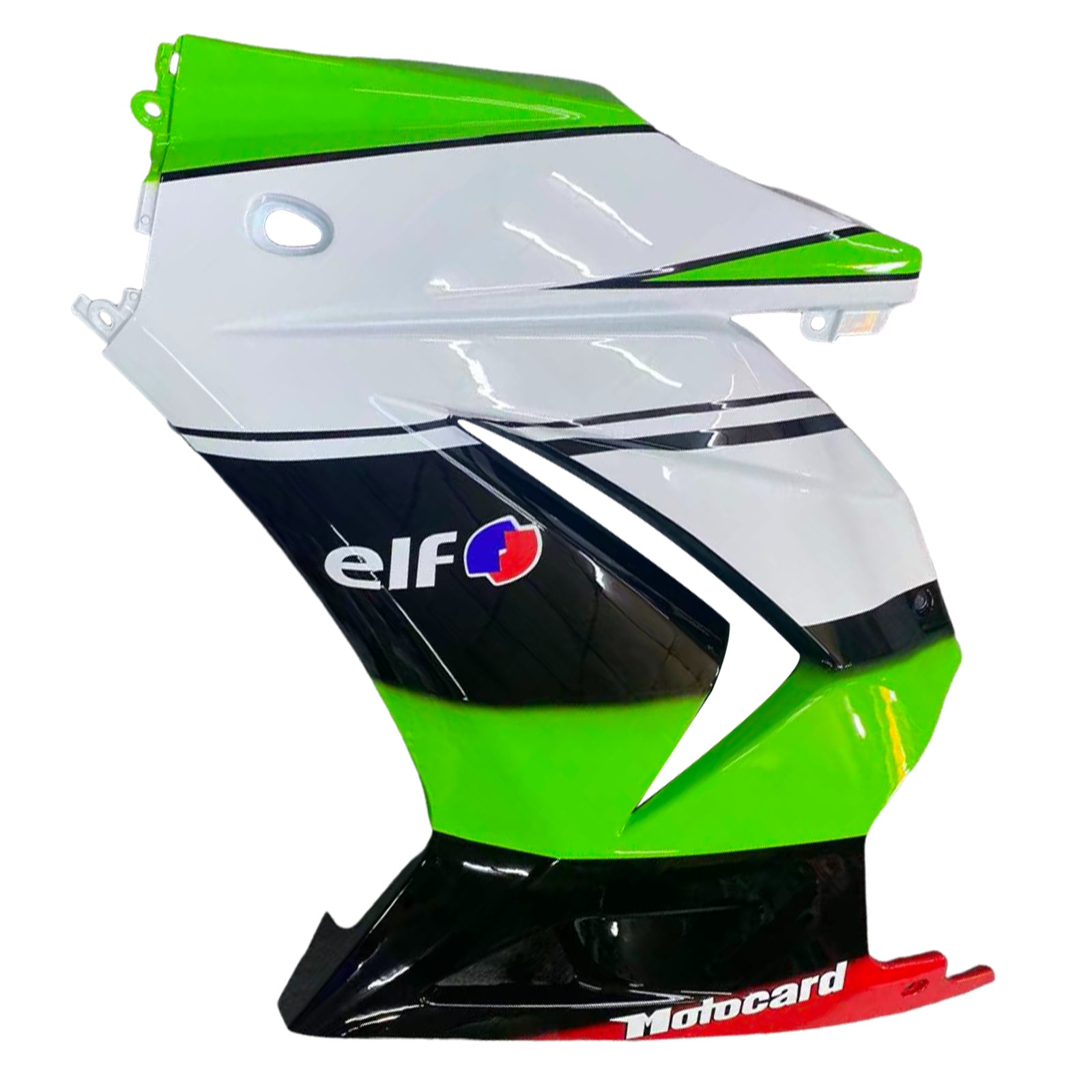 Amotopart 2008-2012 Kawasaki Ex250 Ninja250r Black White Green Fairring Kit