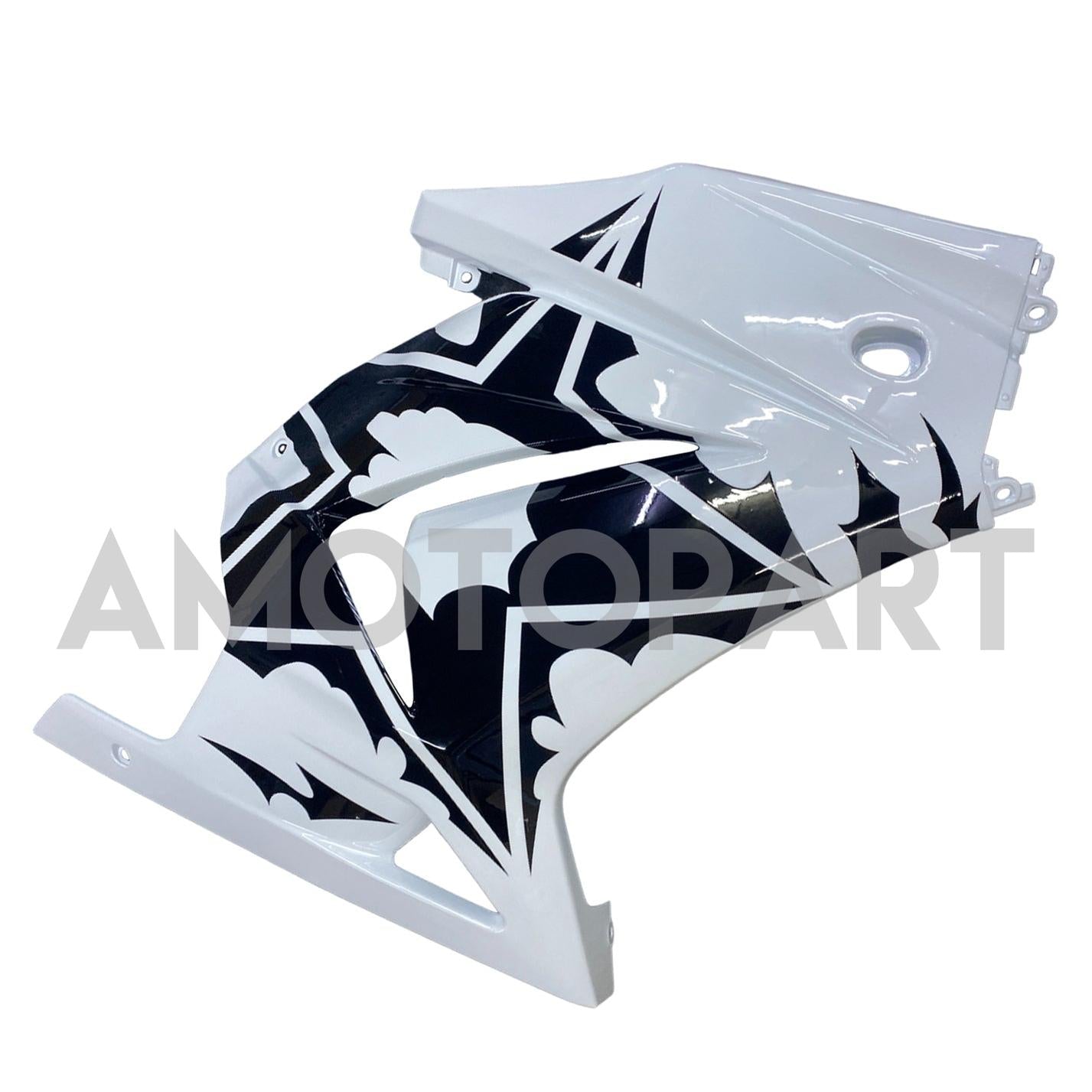 Amotopart 2008-2012 Kawasaki EX250 Ninja250R White & Black Fairing Kit
