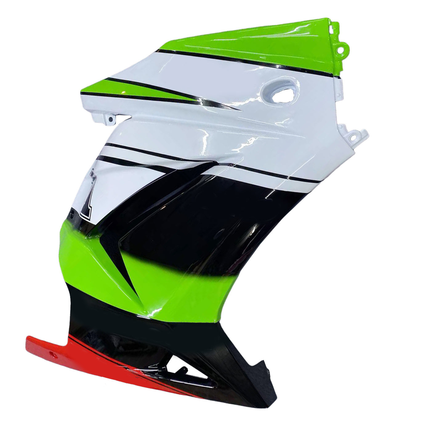 Amotopart 2008-2012 Kawasaki EX250 Ninja250R Black White Green Fairing Kit
