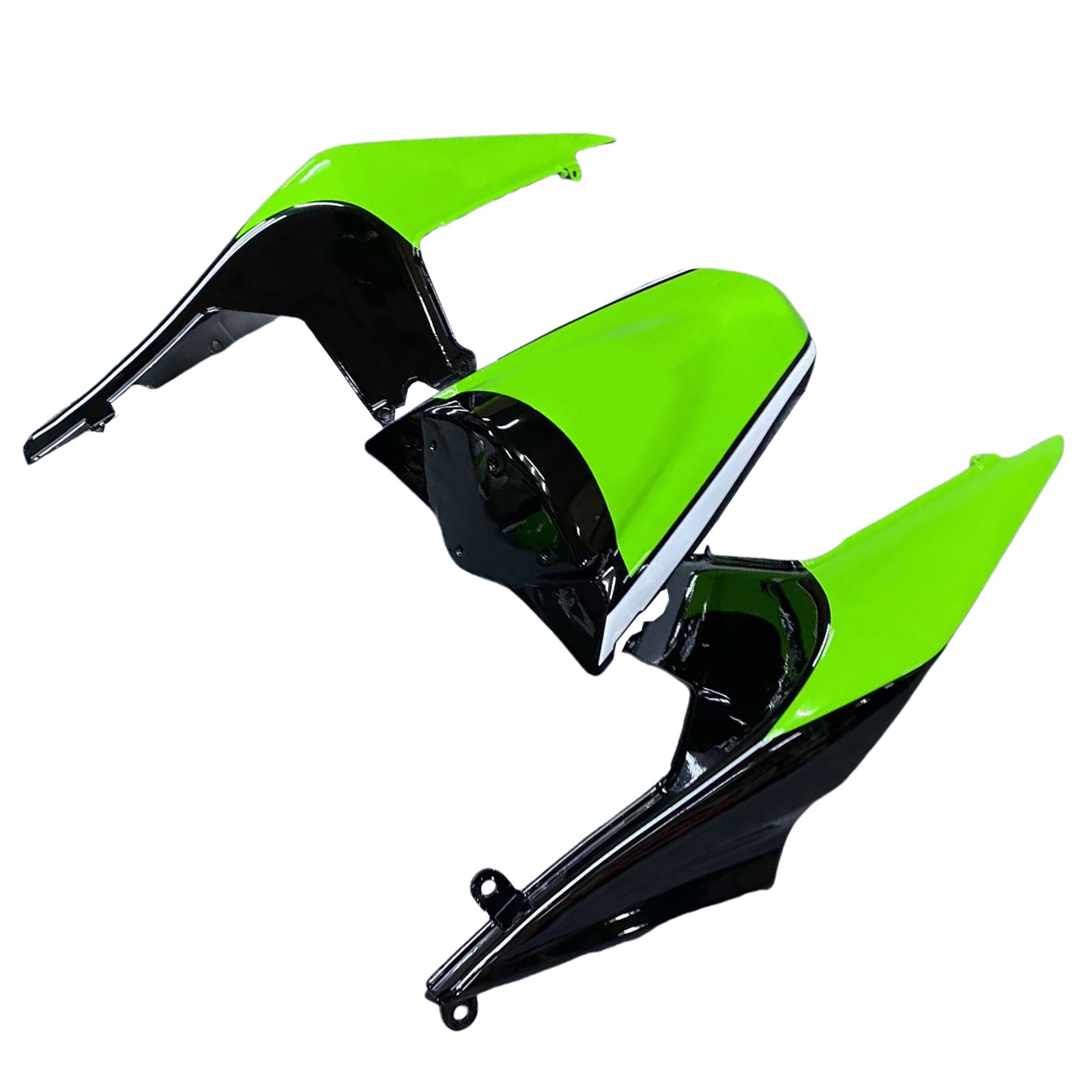 Amotopart 2008-2012 Kawasaki EX250 Ninja250R Black White Green Fairing Kit