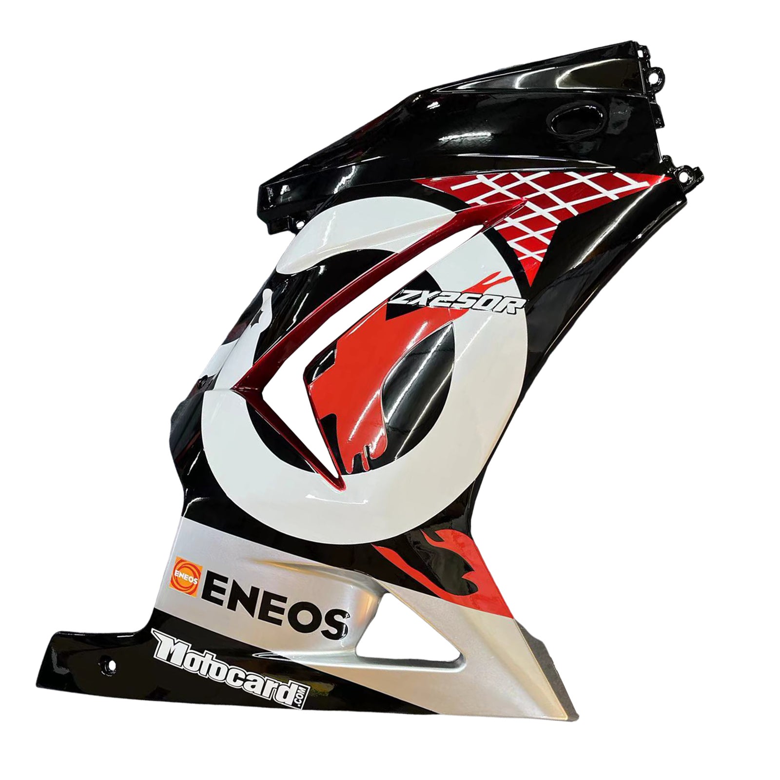 Amotopart 2008-2012 Kawasaki EX250 Ninja250r Black & Red Fairing Kit