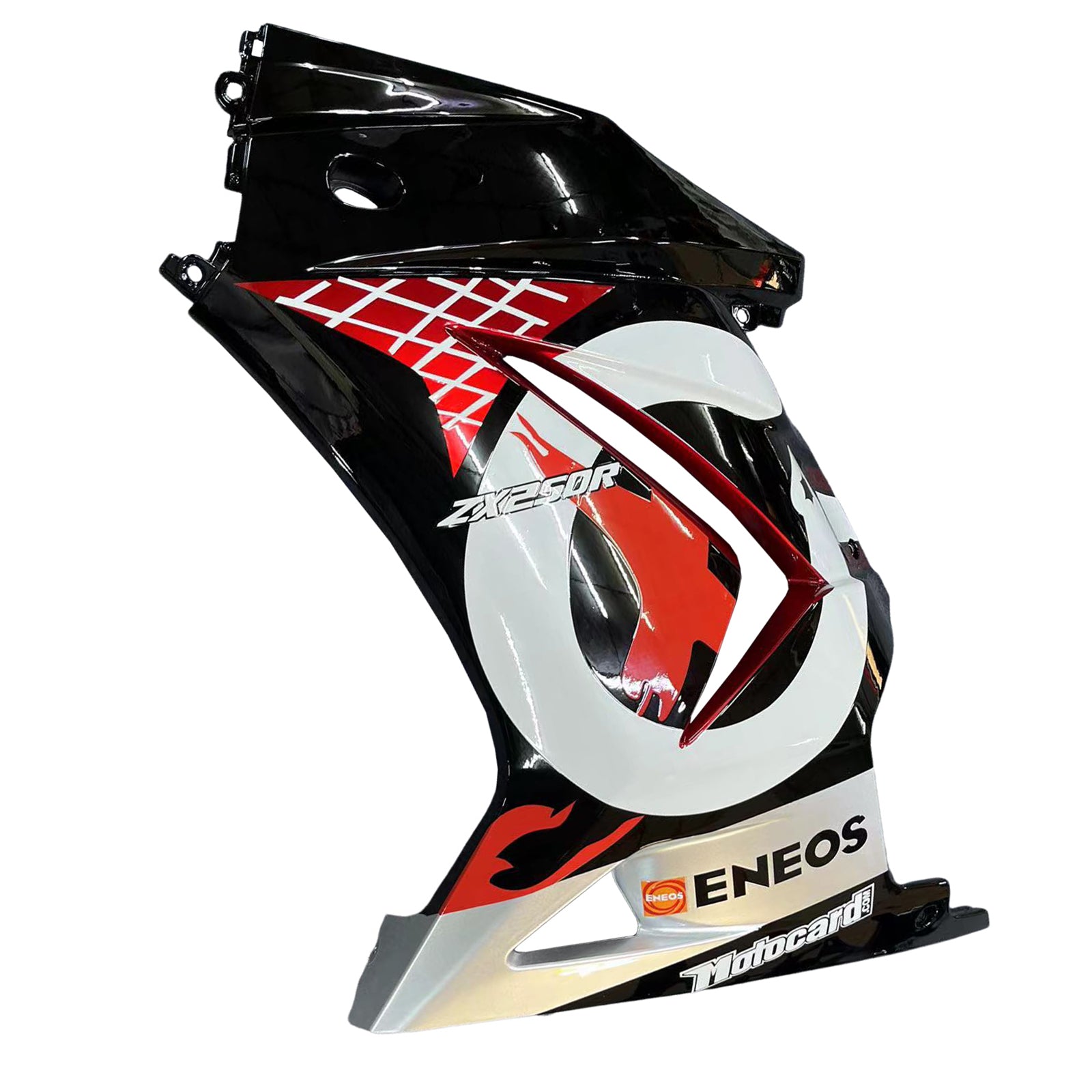 Amotopart 2008-2012 Kawasaki EX250 Ninja250r Black & Red Fairing Kit