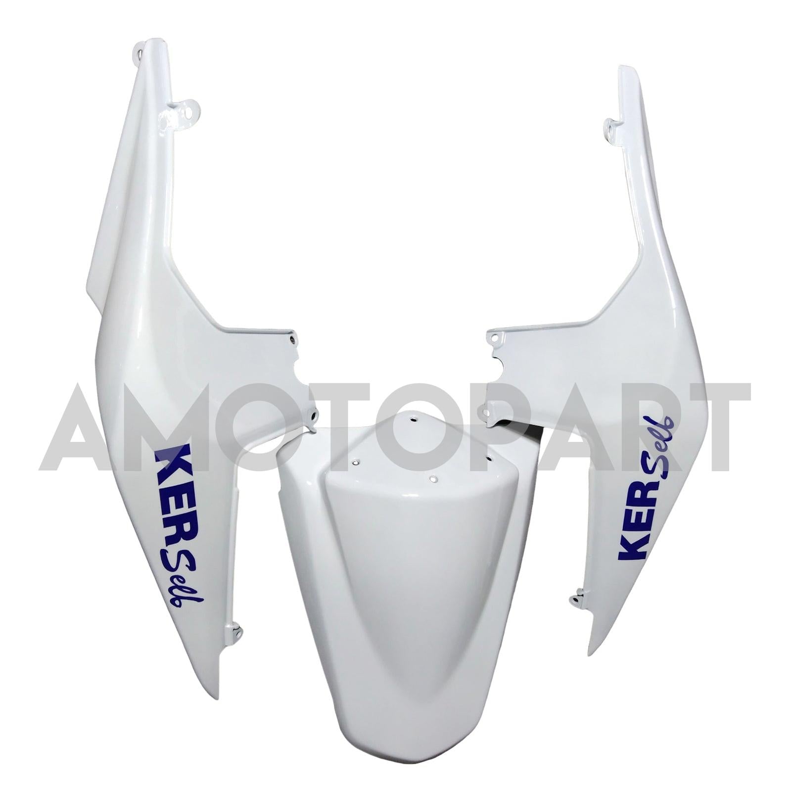 Amotopart 2008-2012 Kawasaki EX250 Ninja250R Kit de carenado negro blanco azul y rojo