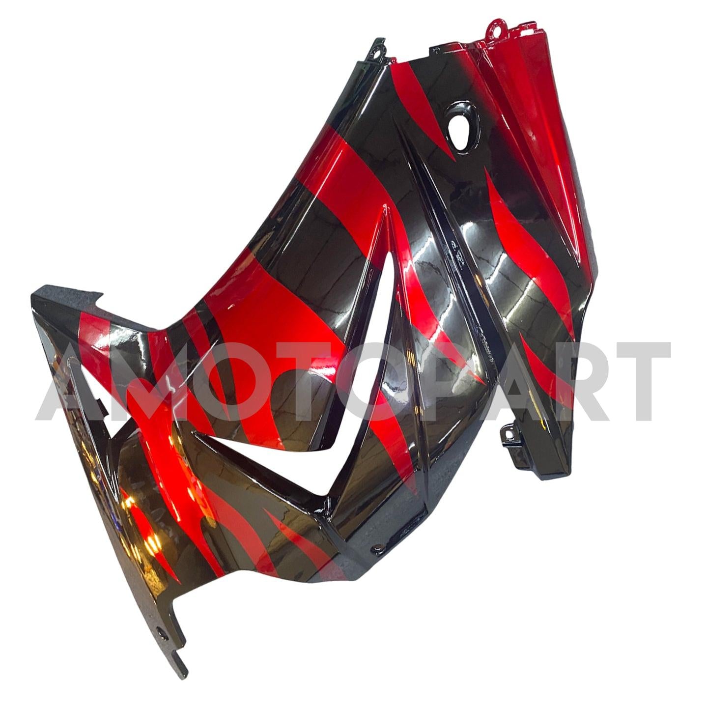 Amotopart 2008-2012 Kawasaki EX250 Ninja250R Black & Red Fairing Kit