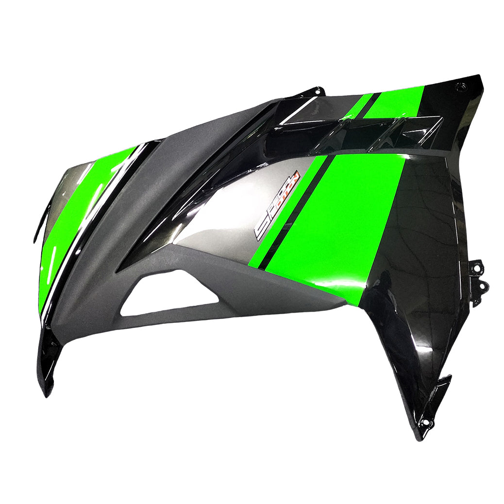 Amotopart 2013-2024 Kawasaki EX300R Fairing Green & Black Kit