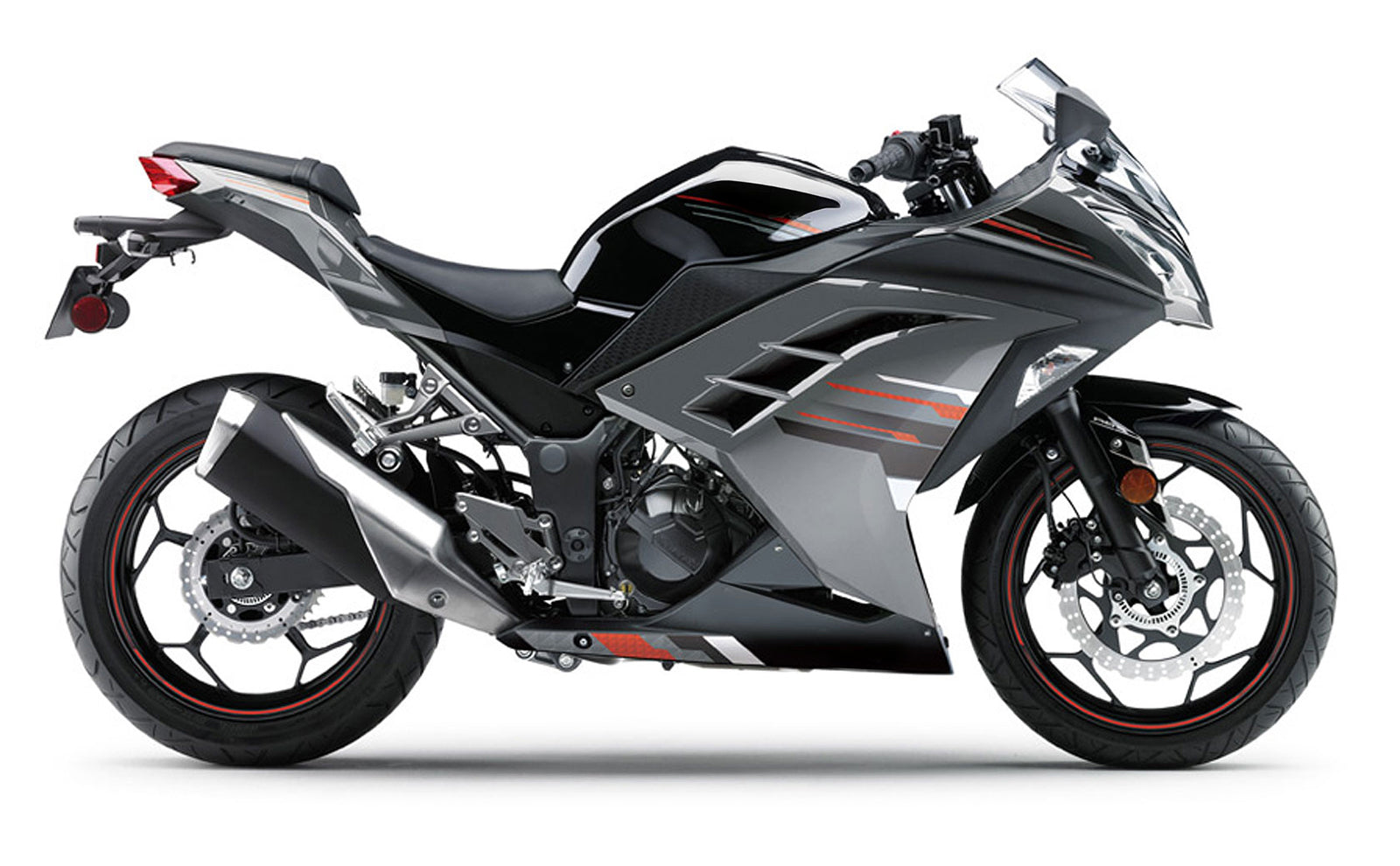 Amotopart 2013-2024 Kawasaki EX300R Kit de carenado negro