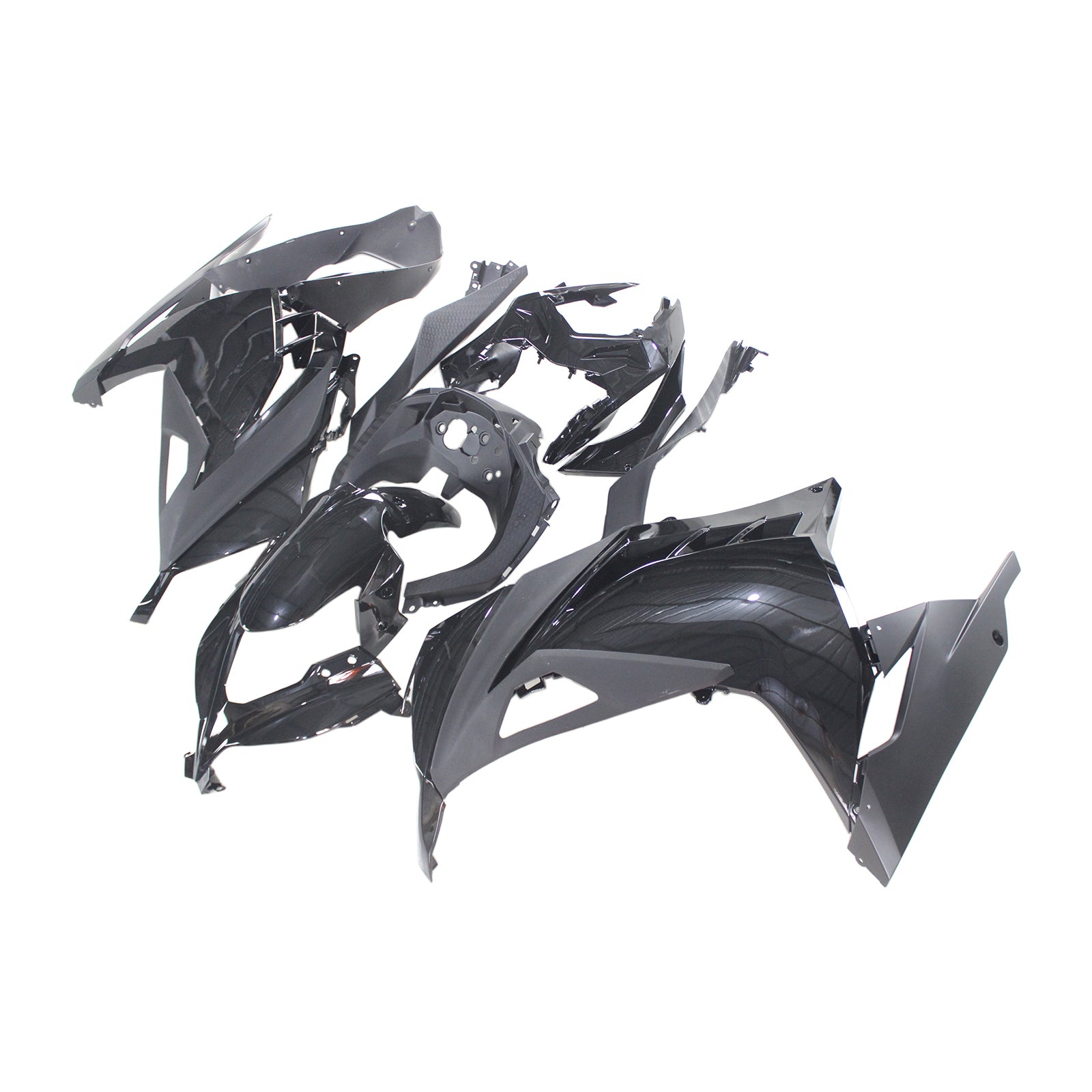 Amotopart Kawasaki 2013-2024 EX300/Ninja300 Black Fairing Kit