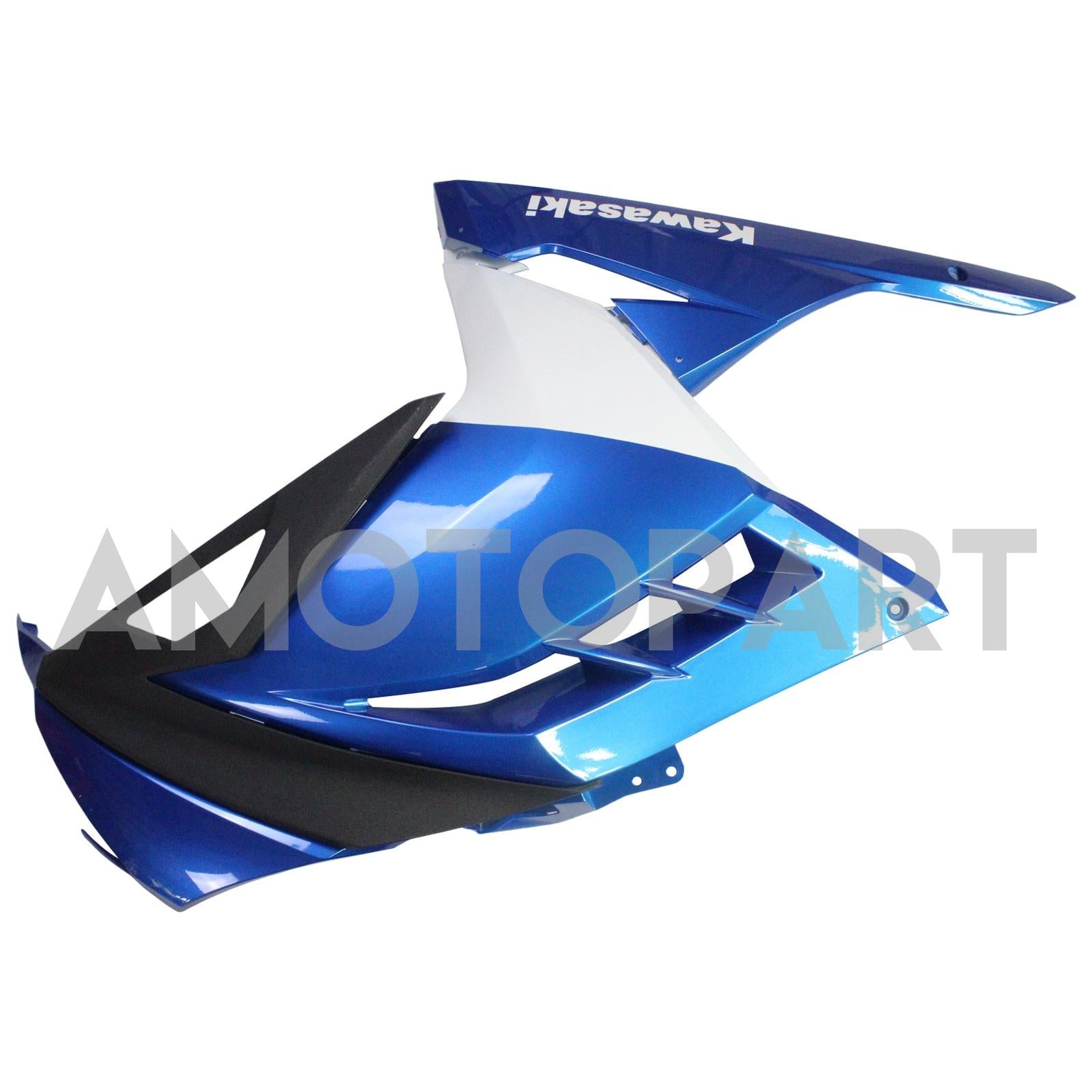 Amotopart 2013–2024 Kawasaki EX300/Ninja300, Weiß&Blaues Verkleidungskit