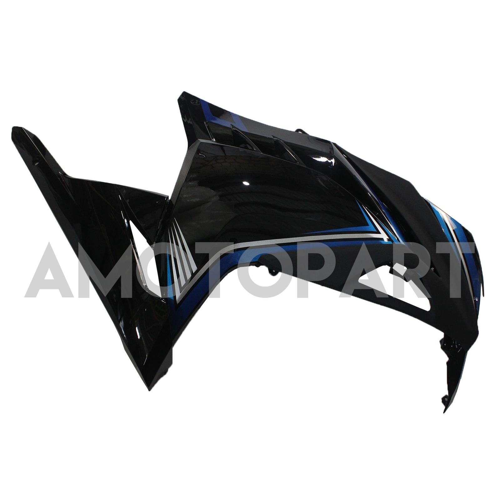 Amotopart Kawasaki 2013-2024 EX300/Ninja300 Blue Black Fairing Kit