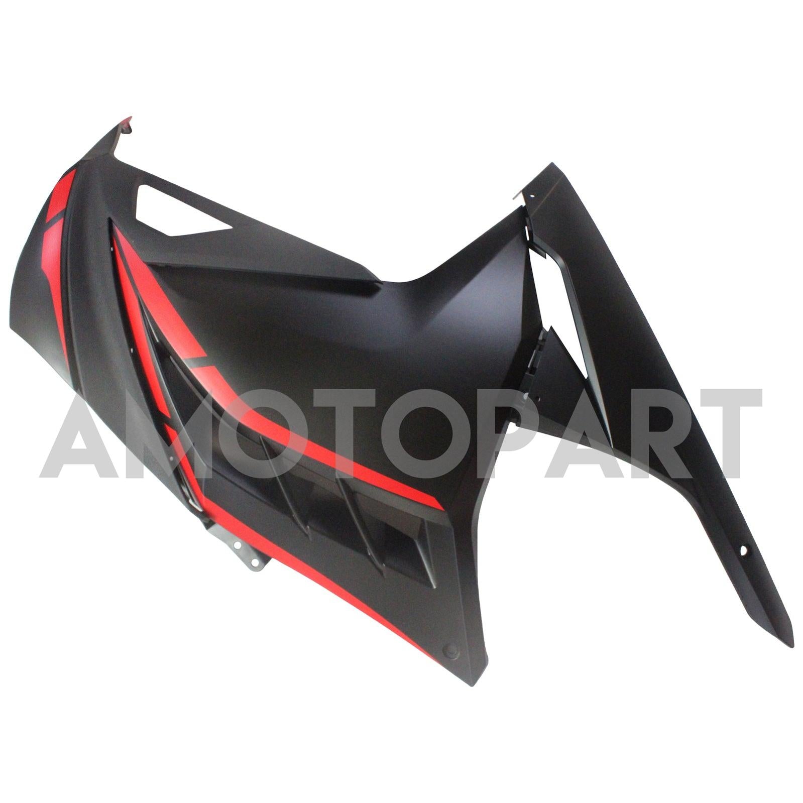 Amotopart kawasaki ex300/ninja 300 2013-2023 kit de carenagem de estilos vermelhos e pretos