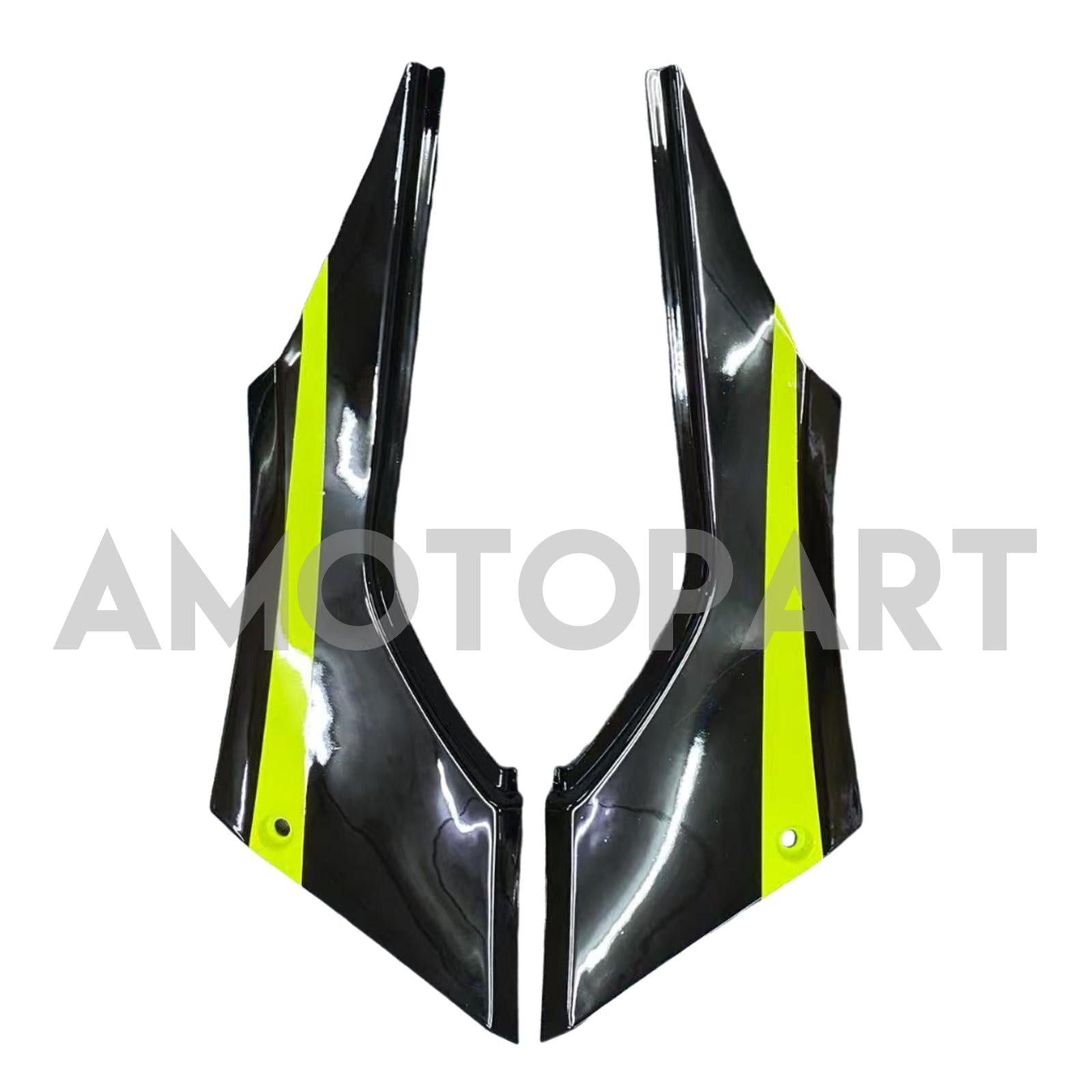 Amotopart Kawasaki EX300/Ninja300 2013-2023 Chartreuse&Schwarzes Verkleidungskit