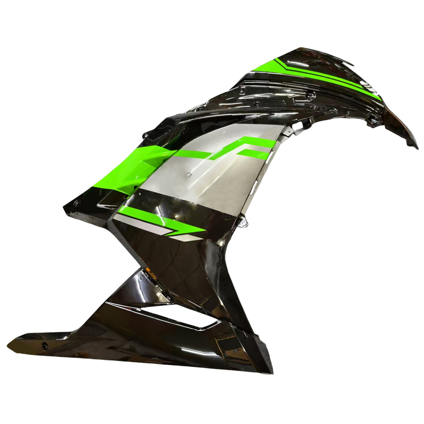 Amotopart 2013-2024 Kawasaki EX300/Ninja300 Black&Green Style1 Fairing Kit