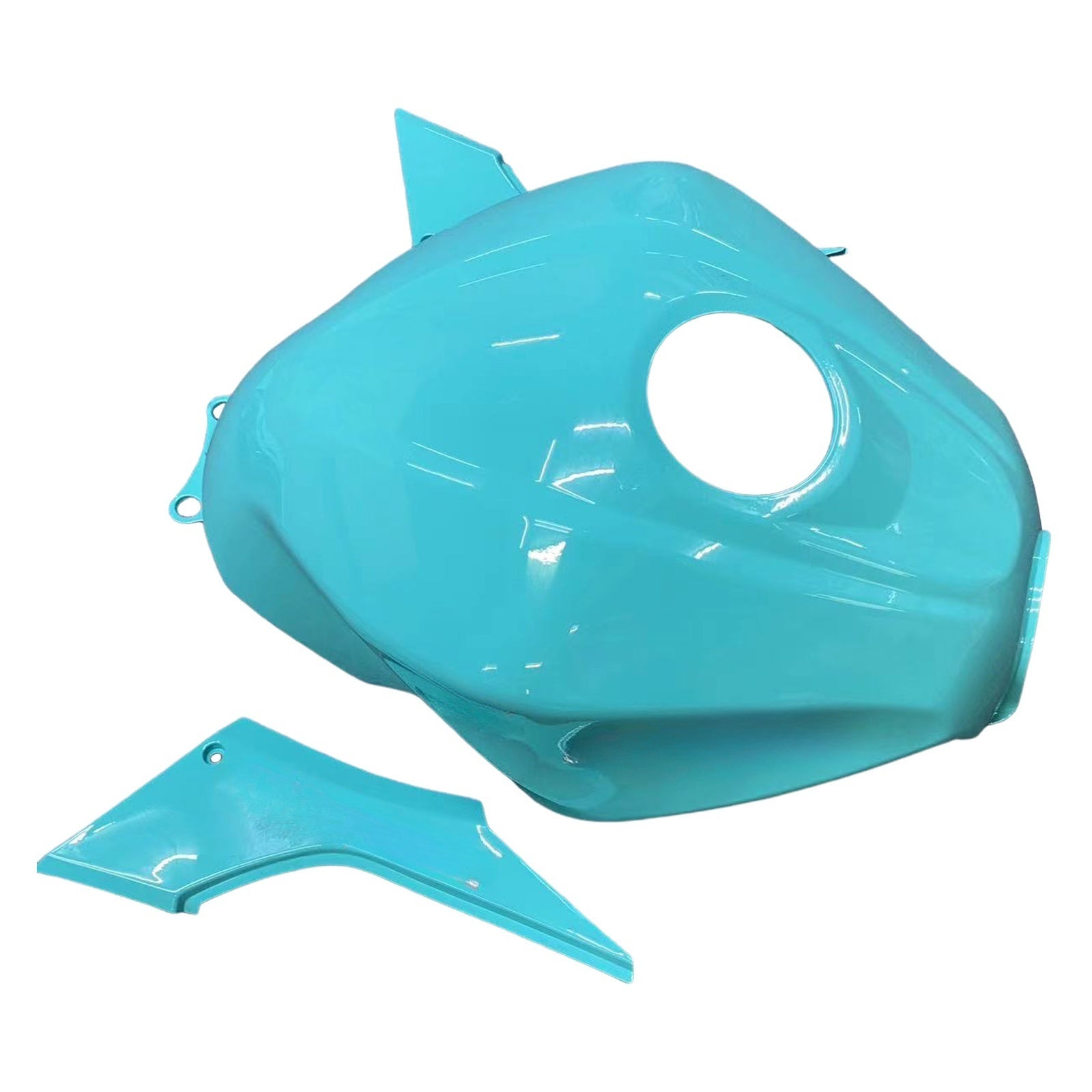 Amotopart 2013-2024 Kawasaki EX300/Ninja 300 azul con kit de carenado con logotipo