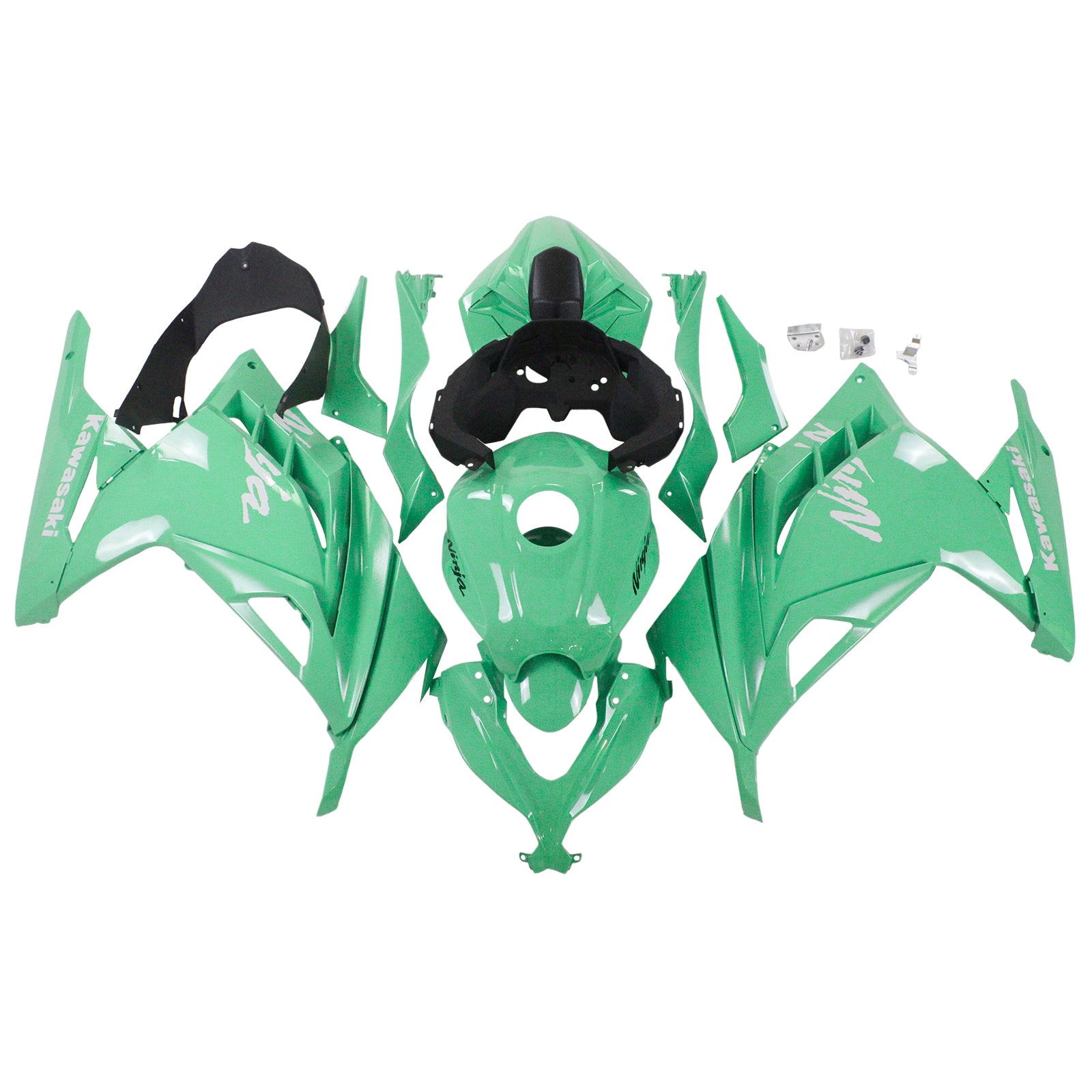 Amotopart 2013-2024 Kawasaki EX300/Ninja300 Green Fairing Kit