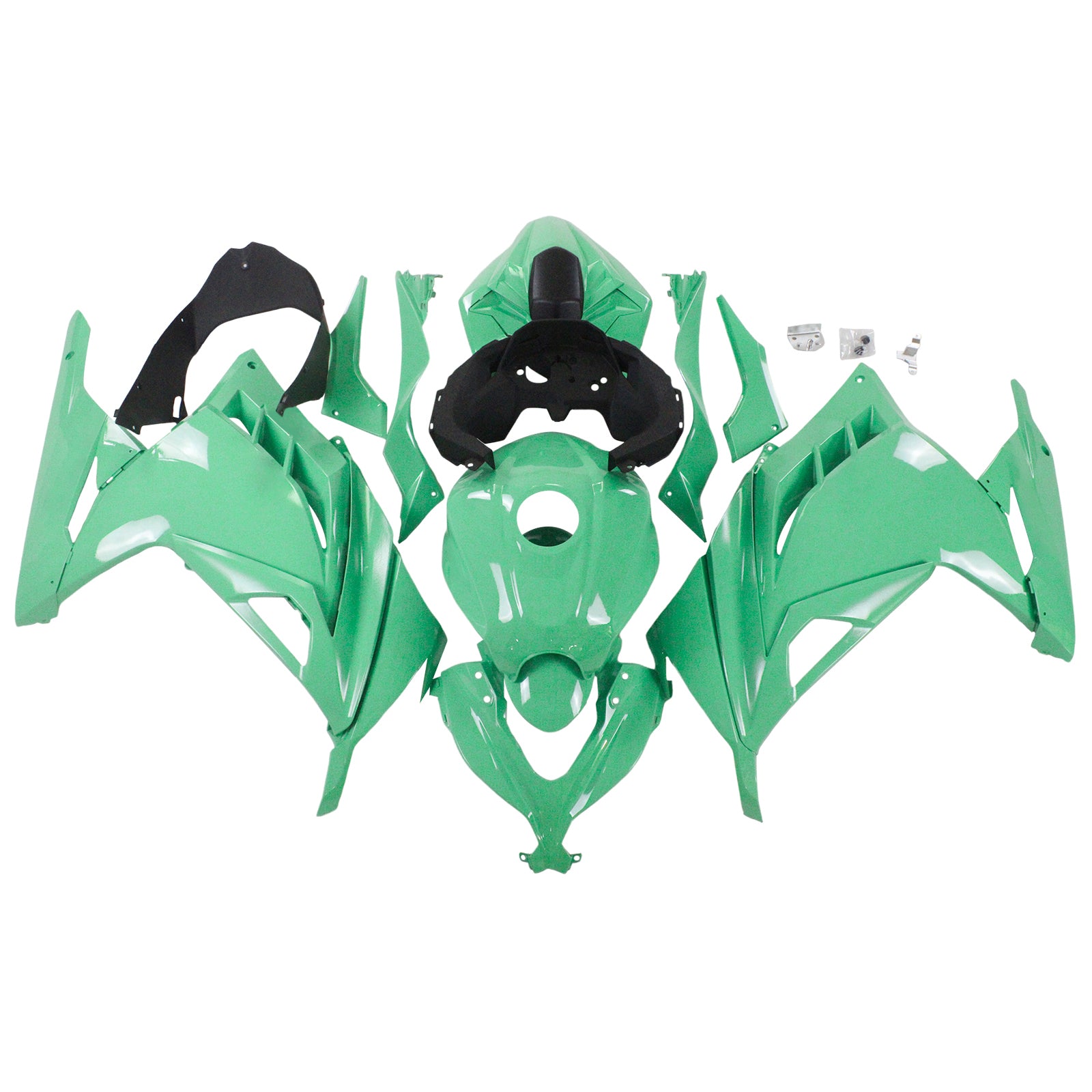 Amotopart 2013-2024 Kawasaki EX300/Ninja300 Green Fairing Kit