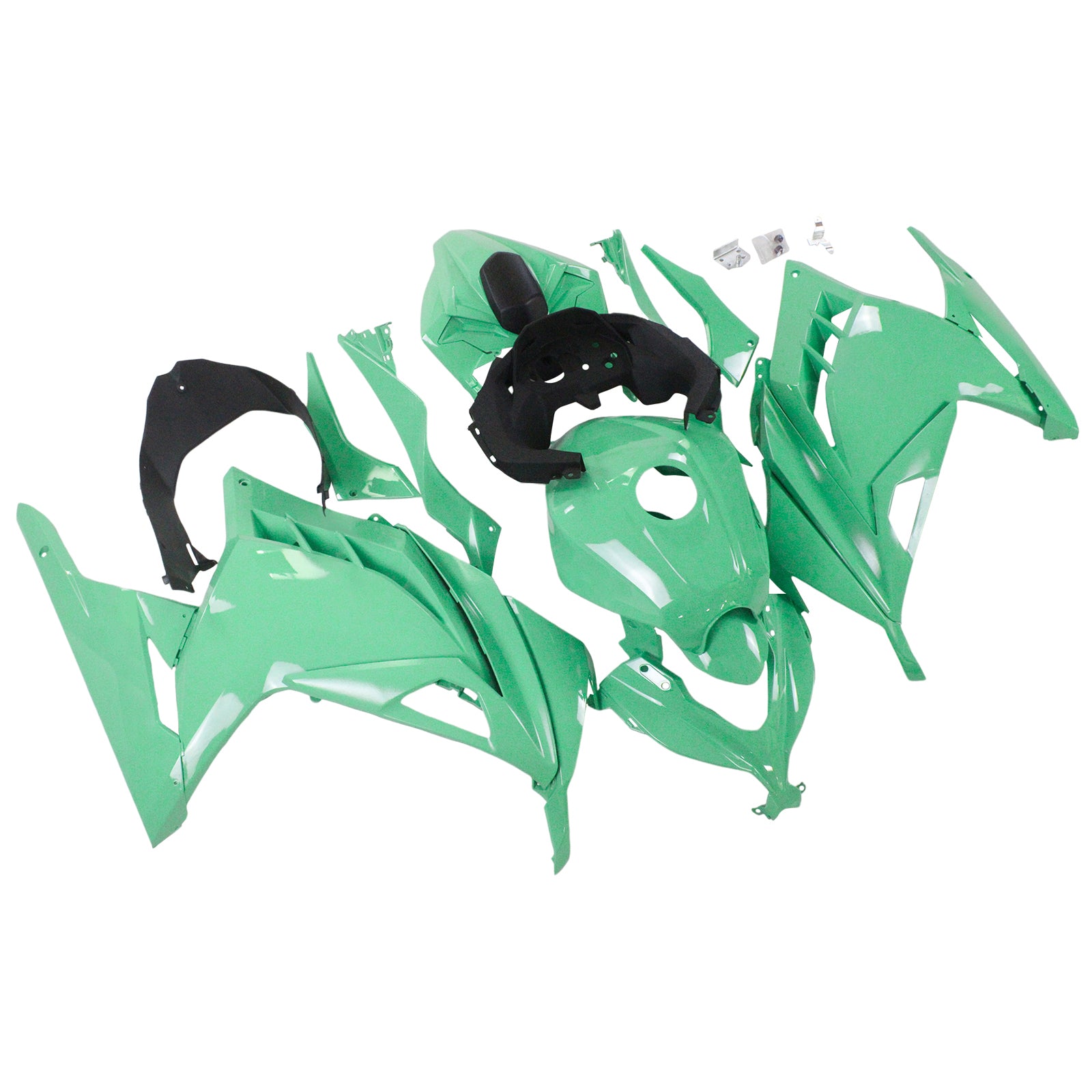 Amotopart 2013-2024 Kawasaki EX300/Ninja300 Green Fairing Kit
