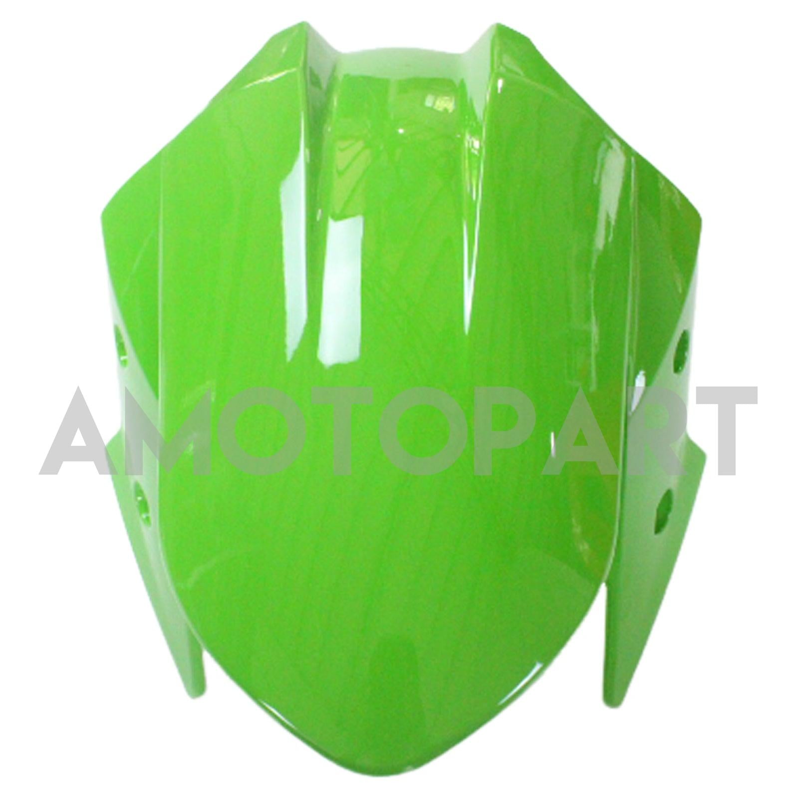 Amotopart 2013-2024 Kawasaki EX300/Ninja300 Black&Green Style4 Fairing Kit