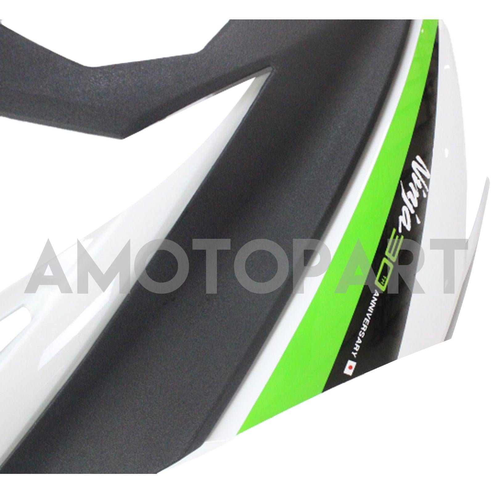 Amotopart 2013-2024 Kawasaki EX300/Ninja300 Black&Green Style4 Fairing Kit