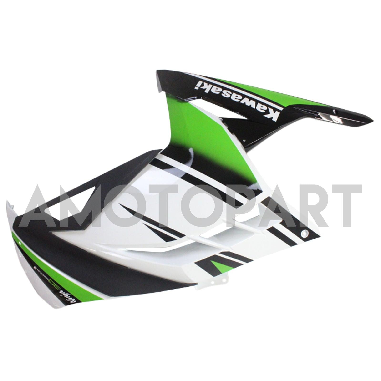 Amotopart 2013-2024 Kawasaki EX300/Ninja300 Black&Green Style4 Fairing Kit