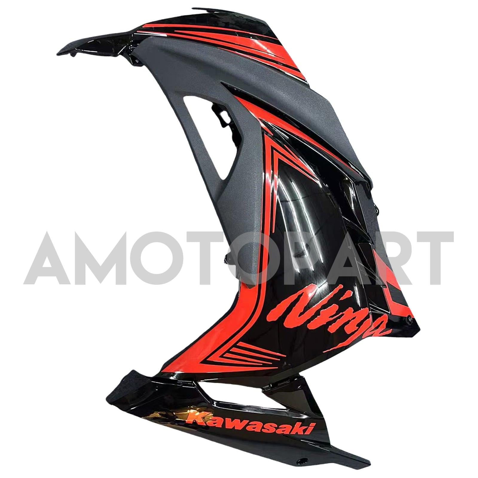 Amotopart 2013-2024 Kawasaki EX300/Ninja300 Black&Orange Fairing Kit