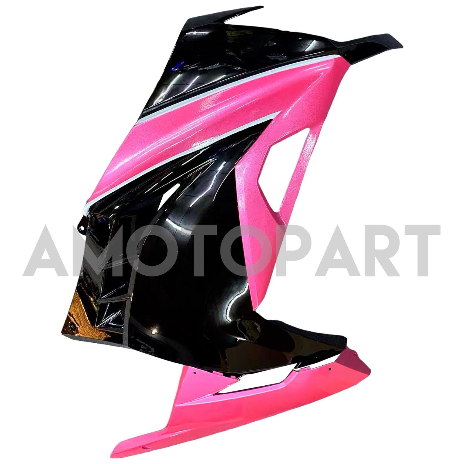 Amotopart 2013-2024 Kit carena Kawasaki EX300/Ninja 300 nero e rosa